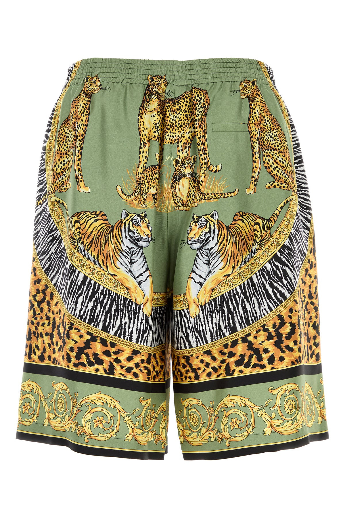 Printed silk bermuda shorts - 2