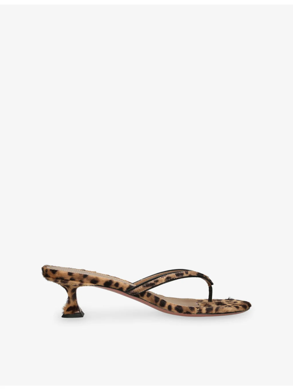 Juliette Thong 45 Pony-Hair Heeled Sandals - 1