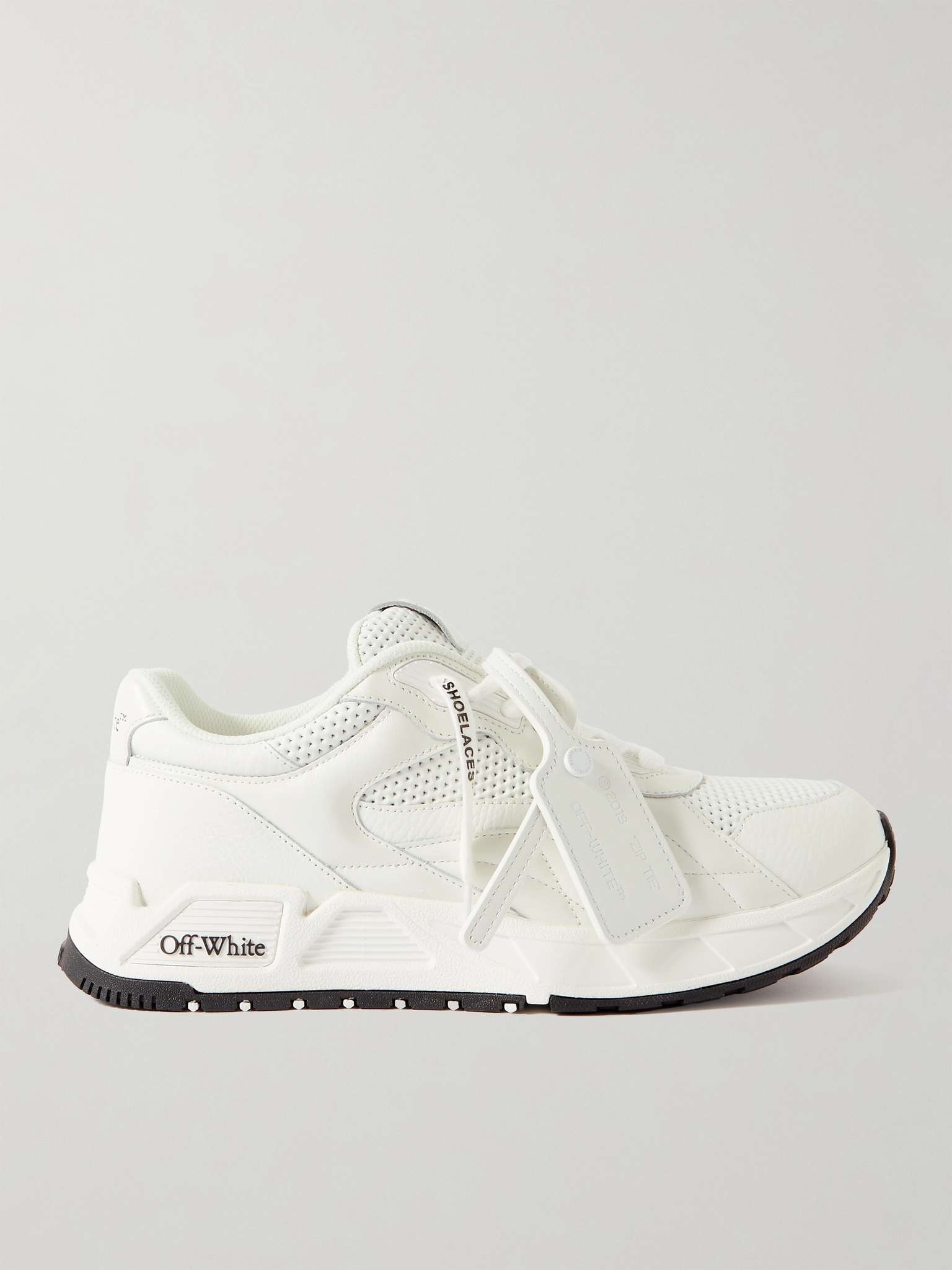 Off White Runner B Perforated Leather Sneakers mrporter REVERSIBLE