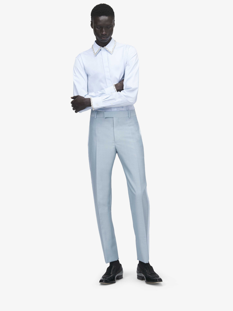 Alexander McQueen Wool Mohair Tuxedo Trousers outlook