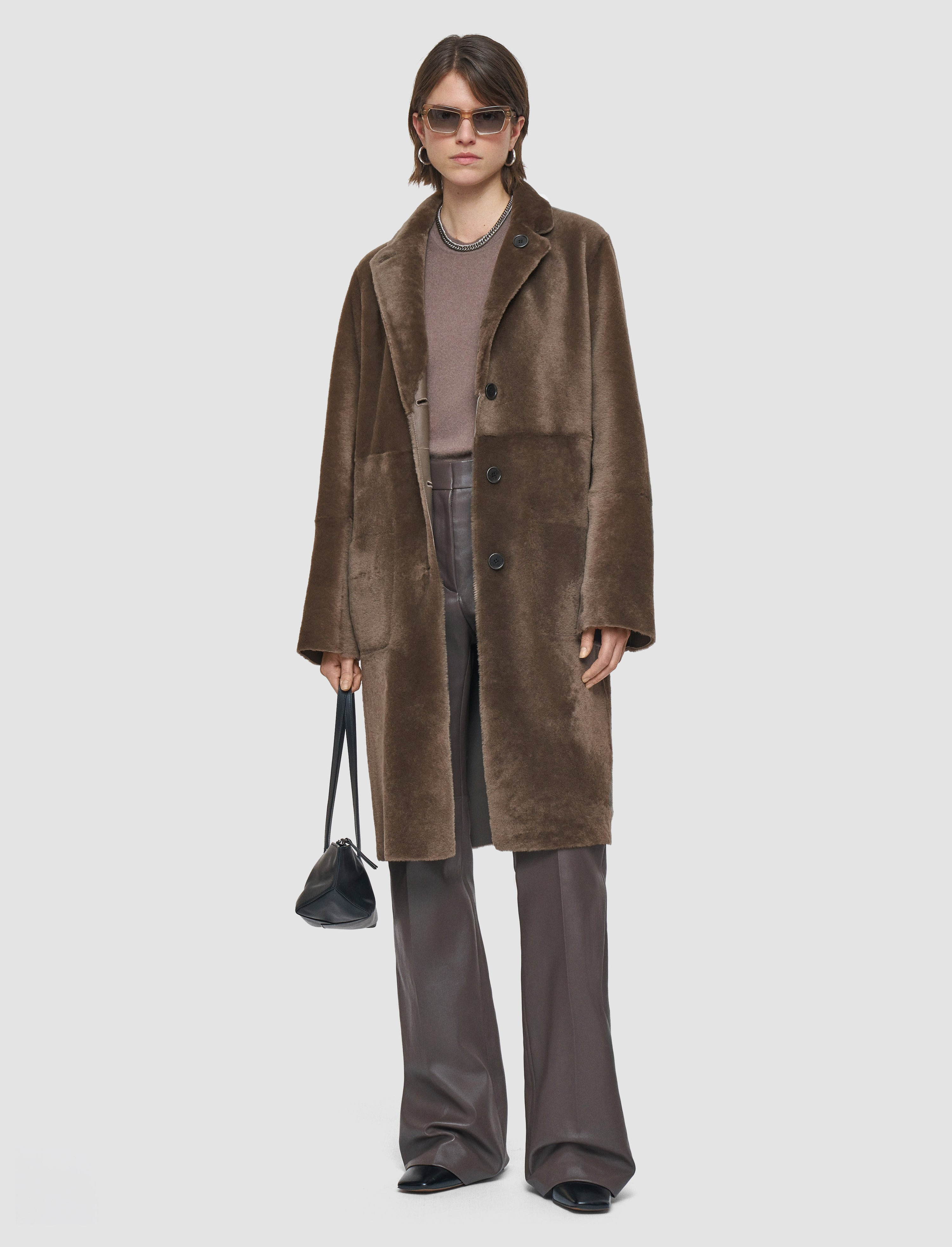 Britanny Reversible Soft Shearling Coat - 2