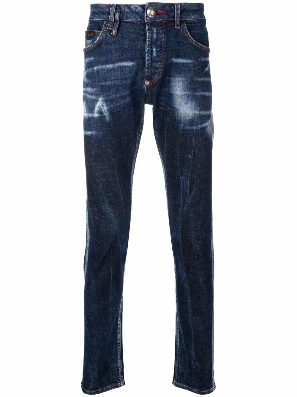 mid-rise slim-fit jeans - 1