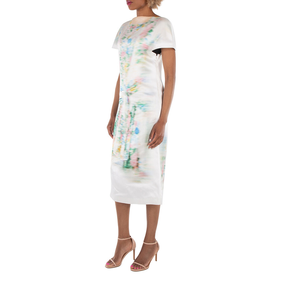 Loewe Attern-Printed Short-Sleeved Silk Dress - 5