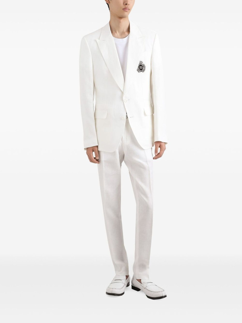 Dolce & Gabbana logo-embroidered blazer outlook