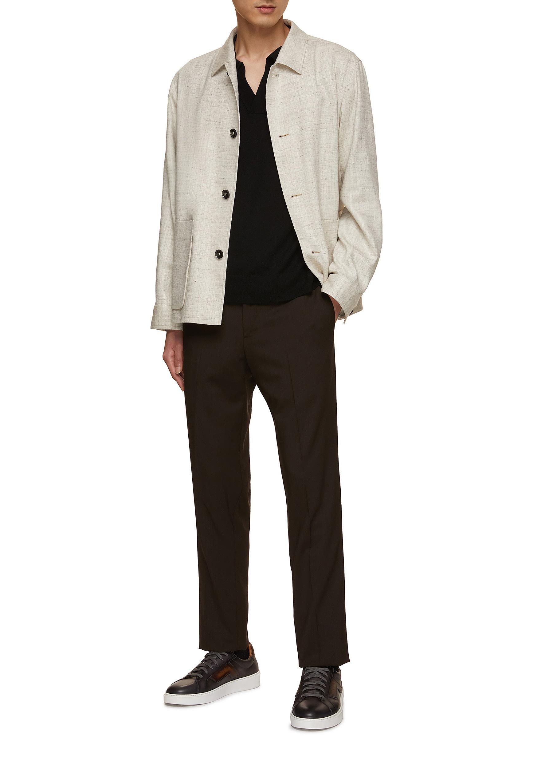 ZEGNA BUTTON UP CHORE JACKET | REVERSIBLE