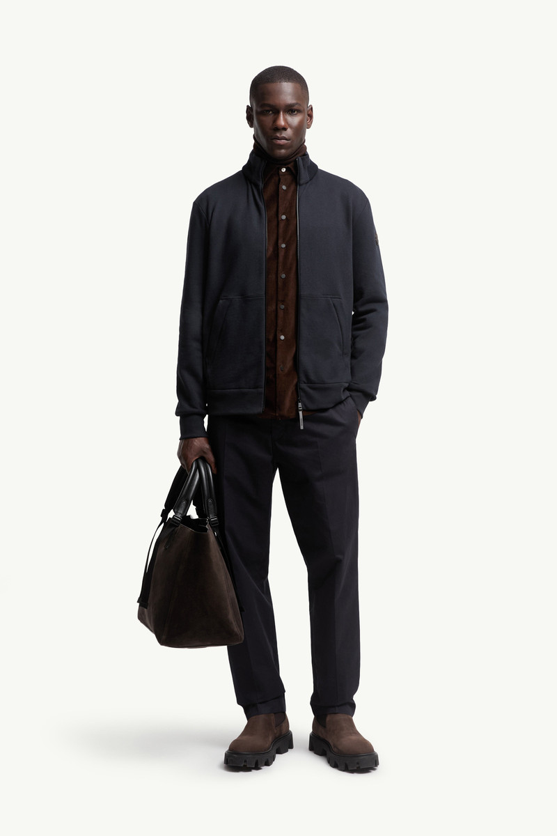 Moncler Cotton & Cashmere Zip-Up Sweatshirt outlook