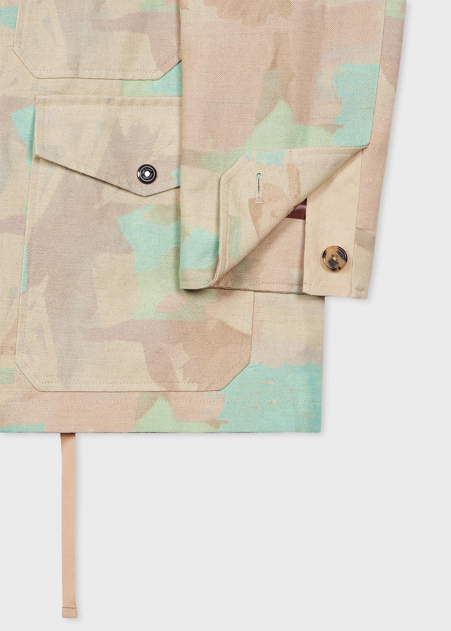 Cotton-Linen 'Photomontage' Print Field Jacket - 3