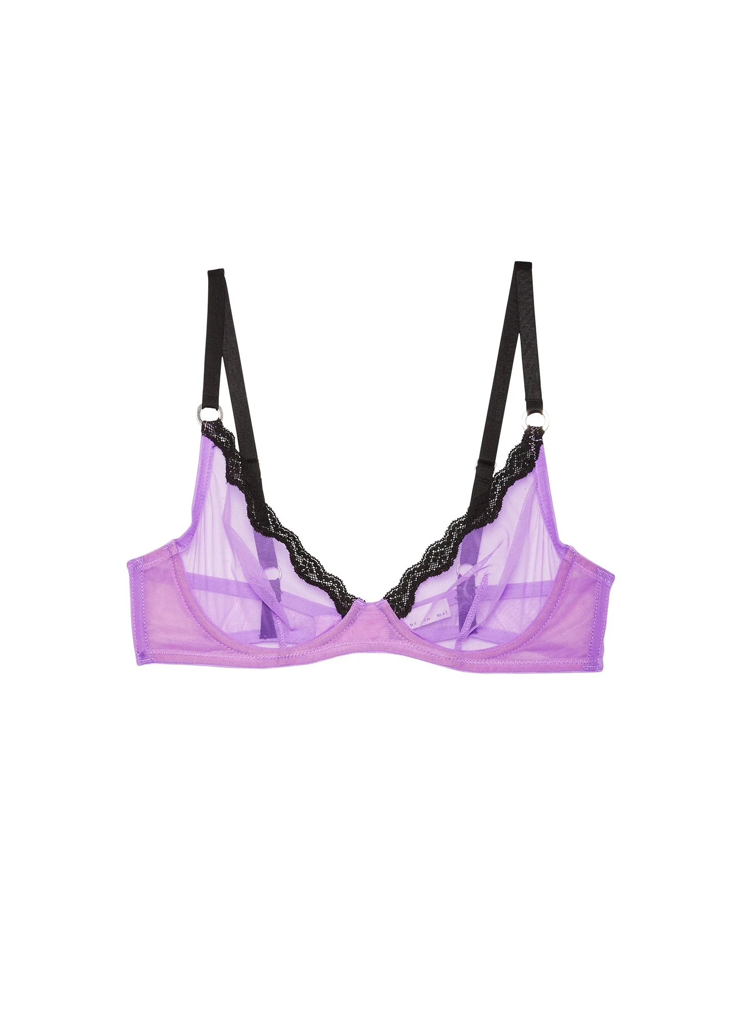 Sheer Tulle Demi Bra - 1