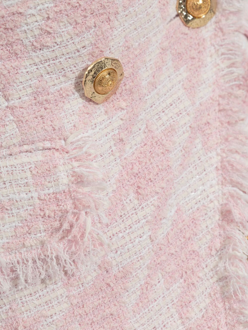 tweed frayed-edge blazer - 5