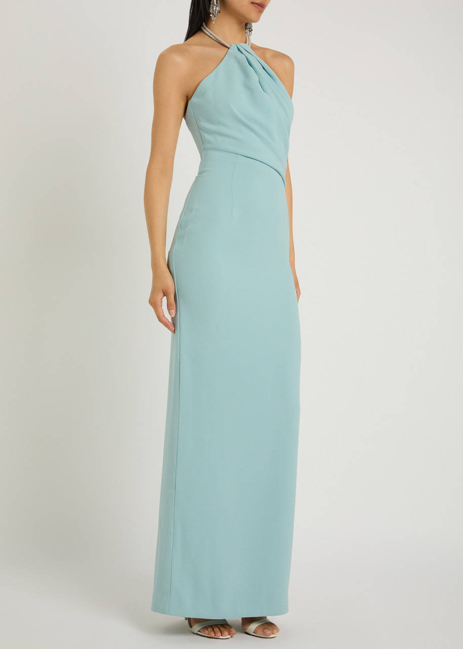 Solace London Riva Draped Crepe Gown - 2