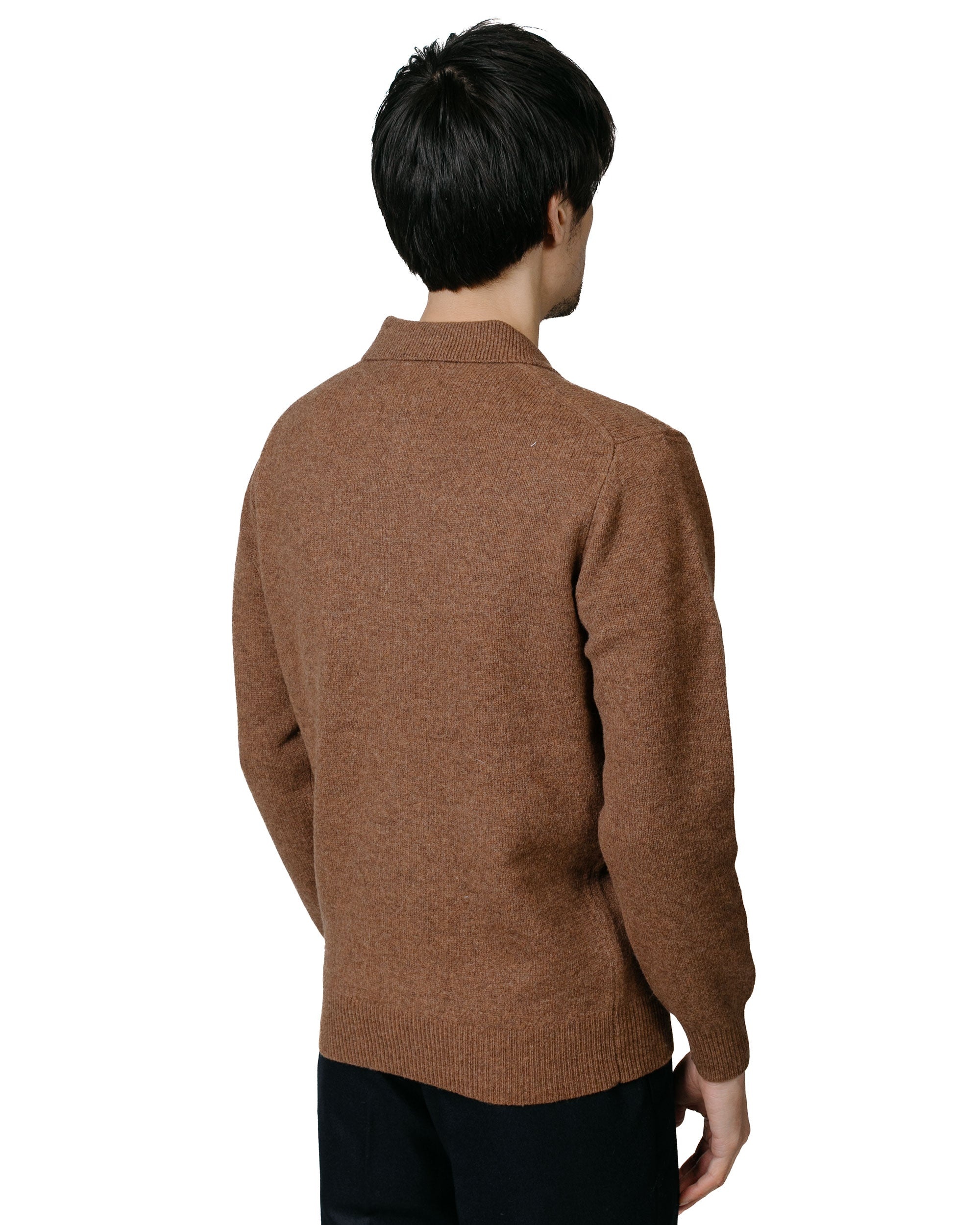 Knit Polo 9G Brown - 3