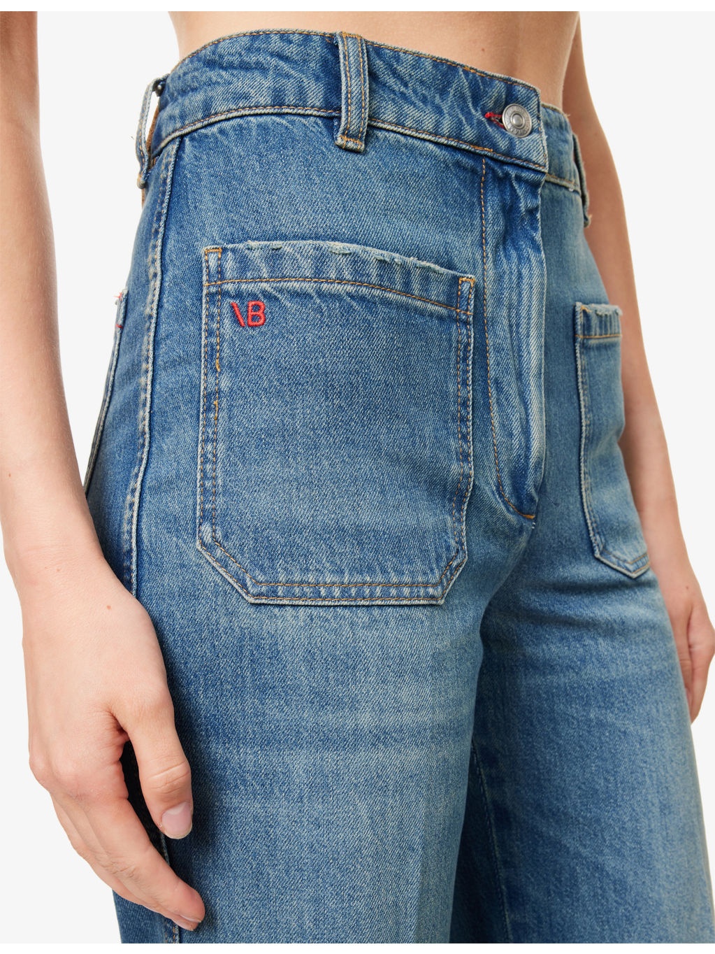 Alina Flared-Leg Denim Jeans - 6