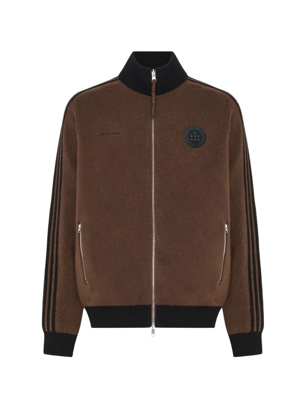 x Adidas Adi008 logo-patch zip-up jacket - 1