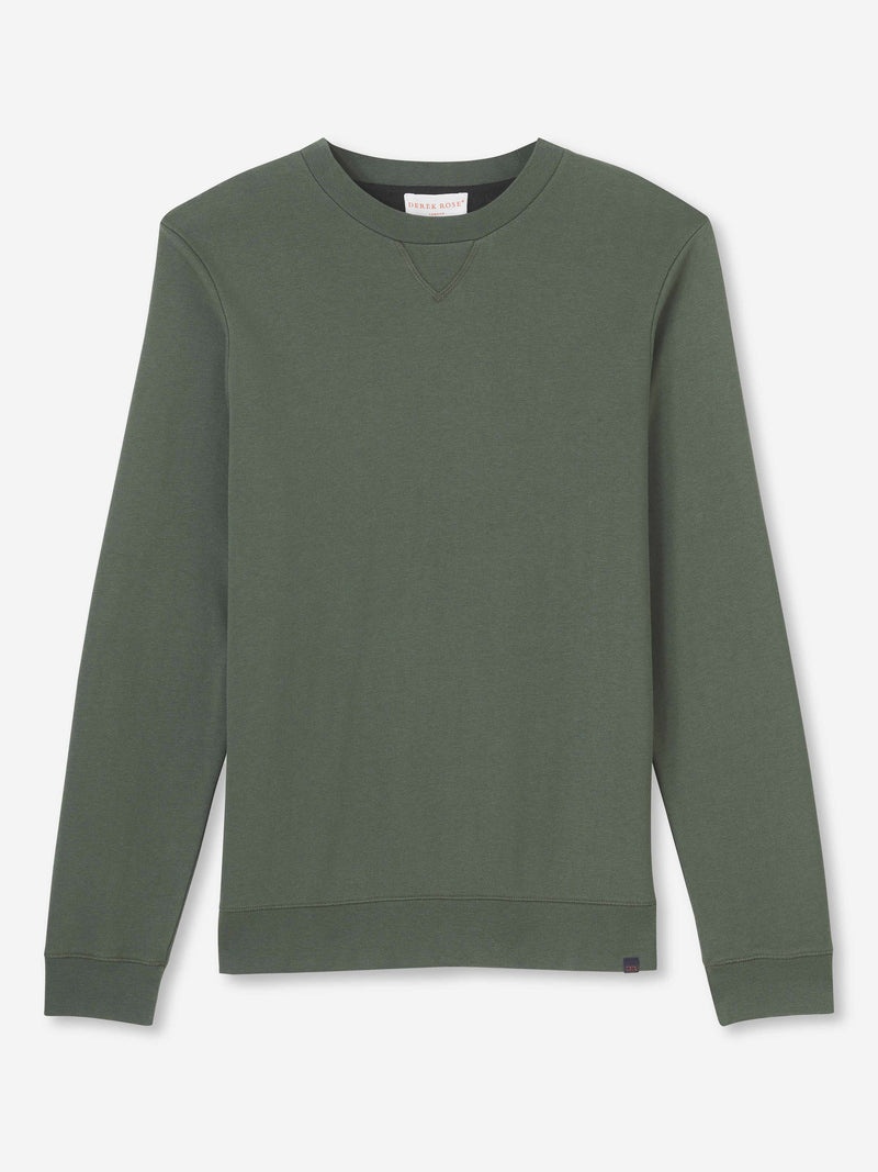 Men's Sweatshirt Quinn Cotton Modal Soft Green - 1