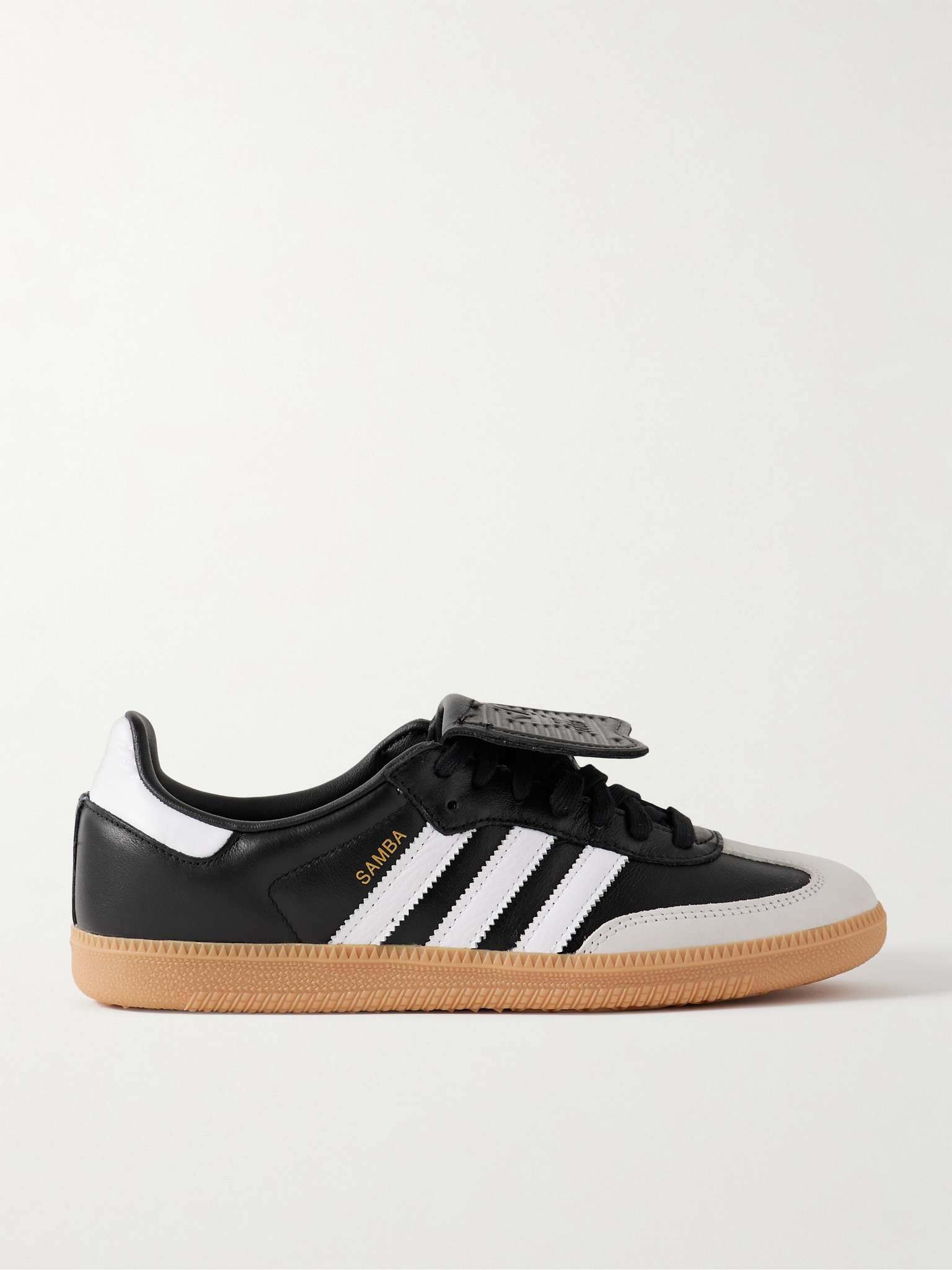 Samba LT Nubuck-Trimmed Leather Sneakers - 1