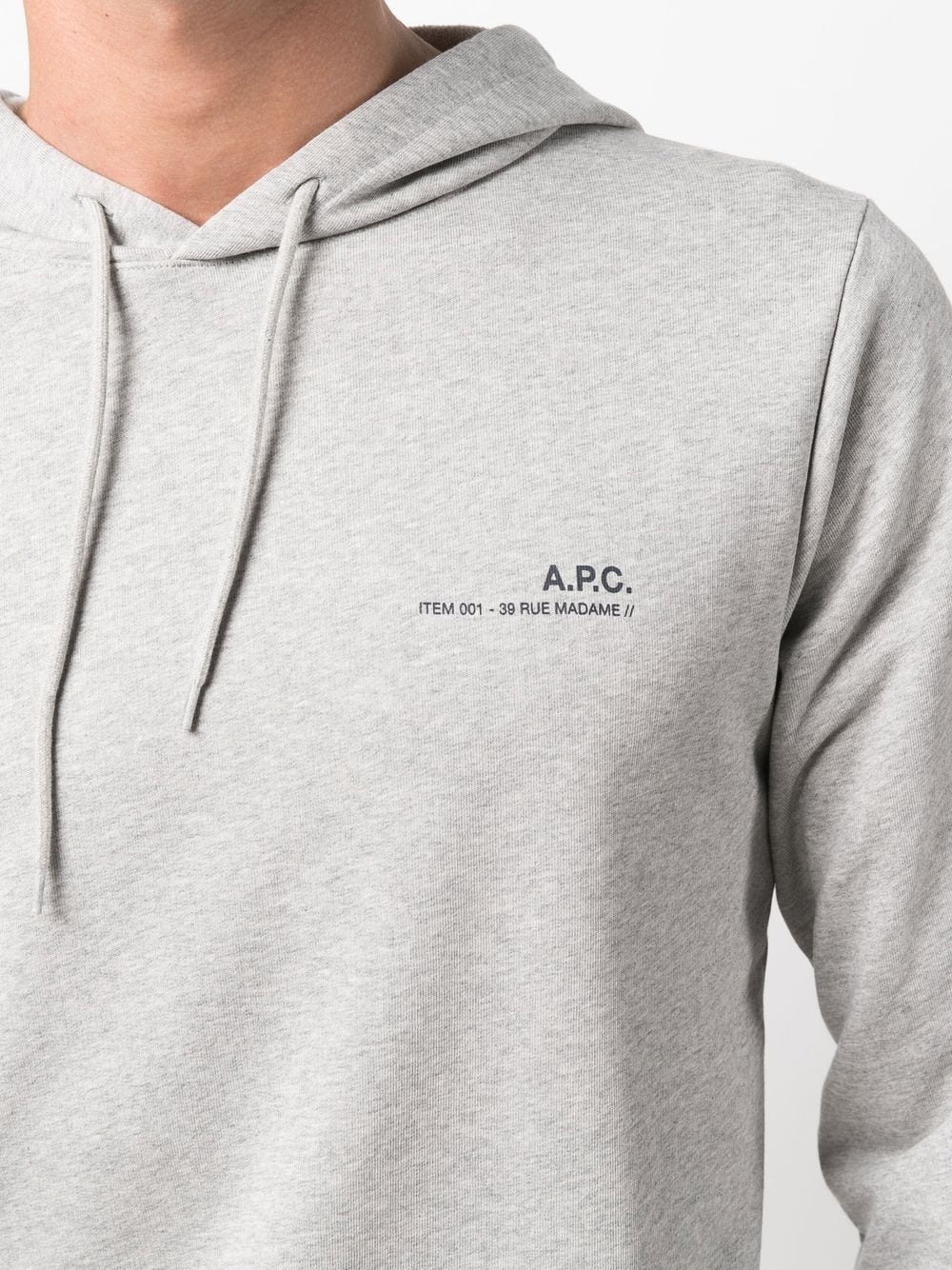 logo drawstring hoodie - 5