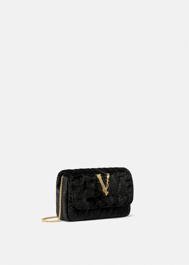 VERSACE Virtus Velvet Mini Bag outlook