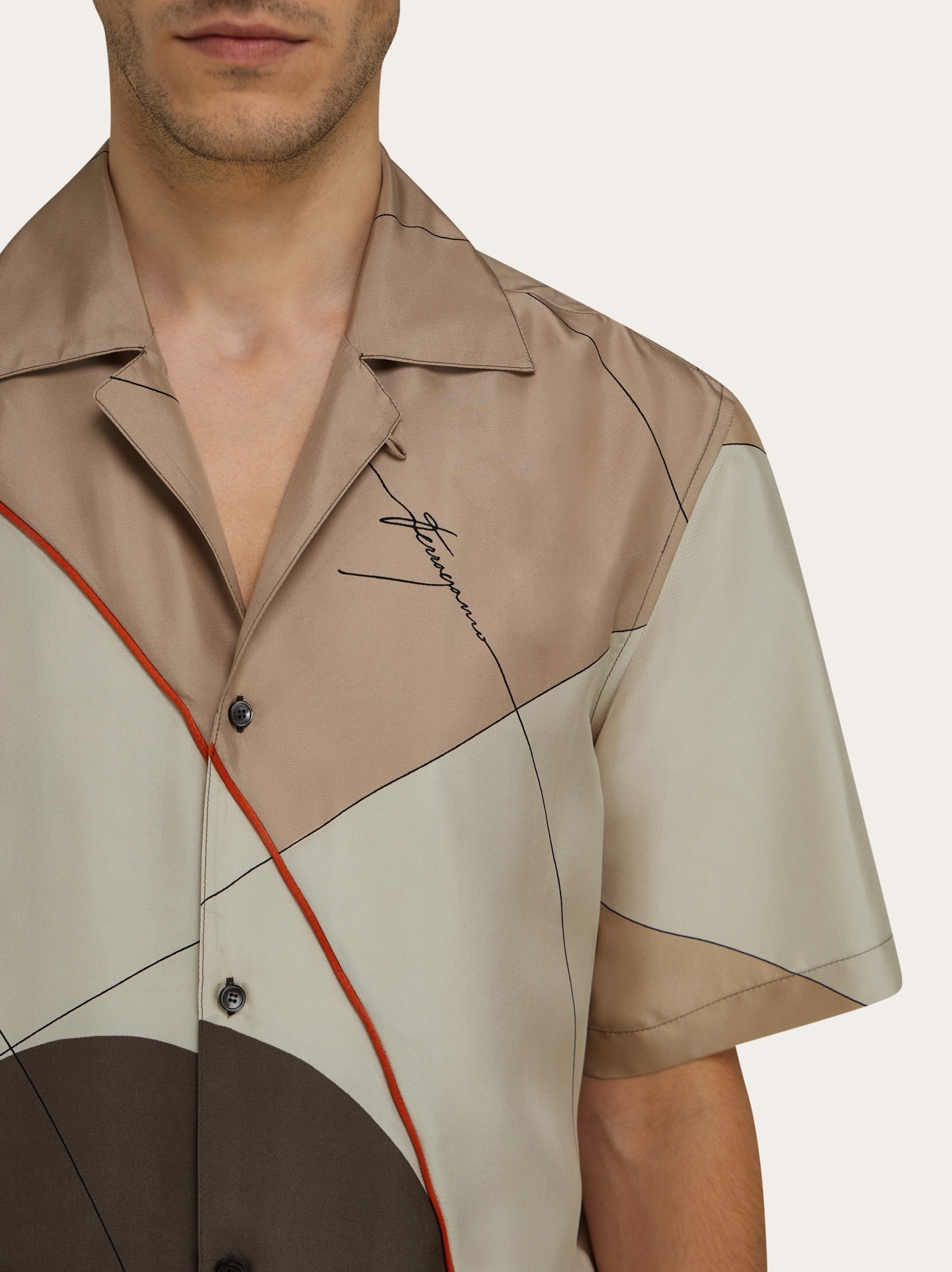 Printed silk shirt - 4