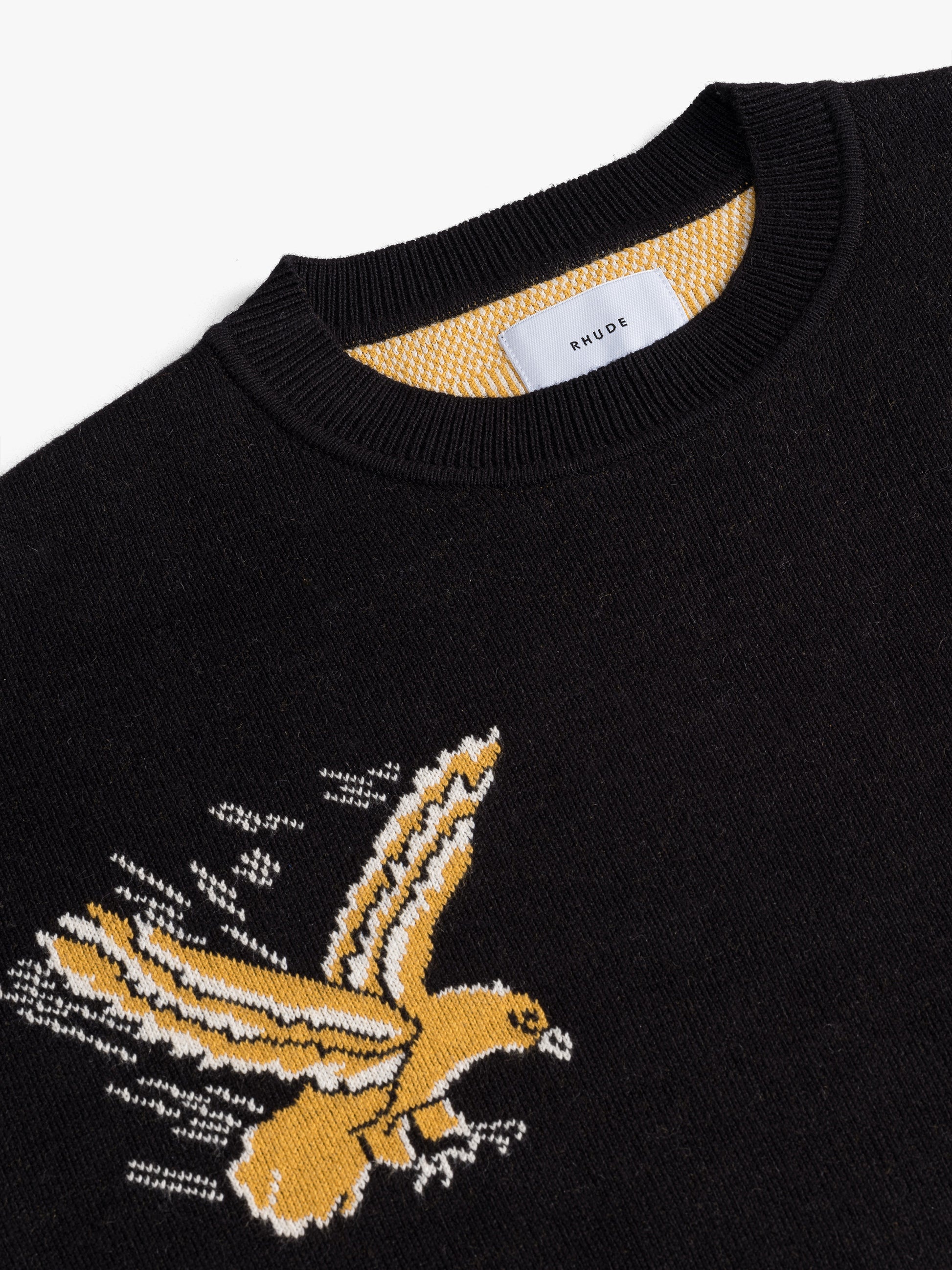 RHUDE EAGLE SOUVENIR KNIT CREWNECK - 5