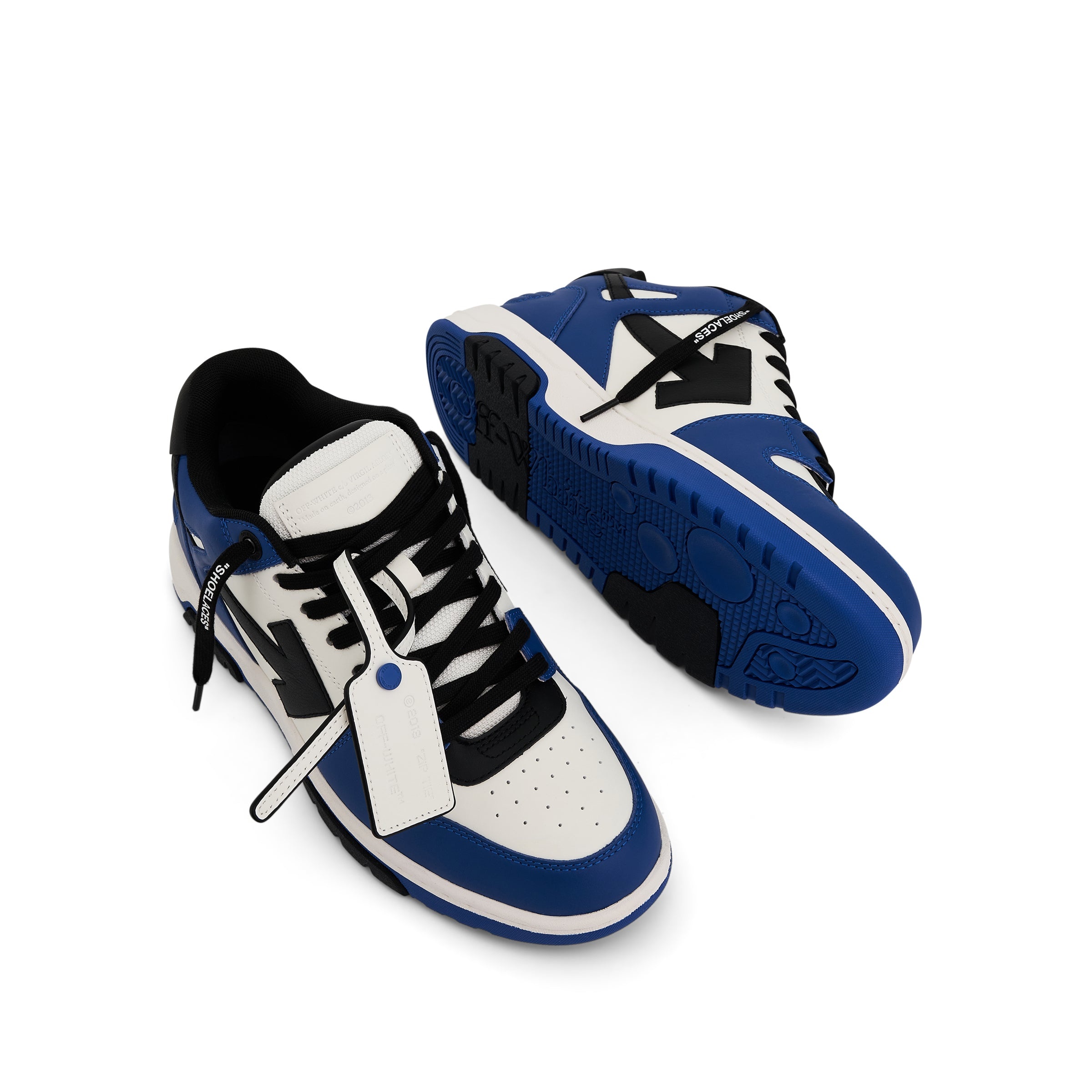 Out of Office Calf Leather Sneaker Navy Blue - 4