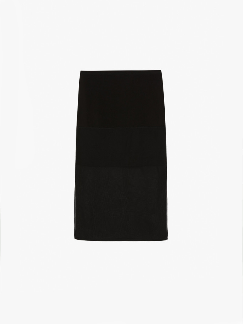 AMICO Straight-fit flounced skirt 1