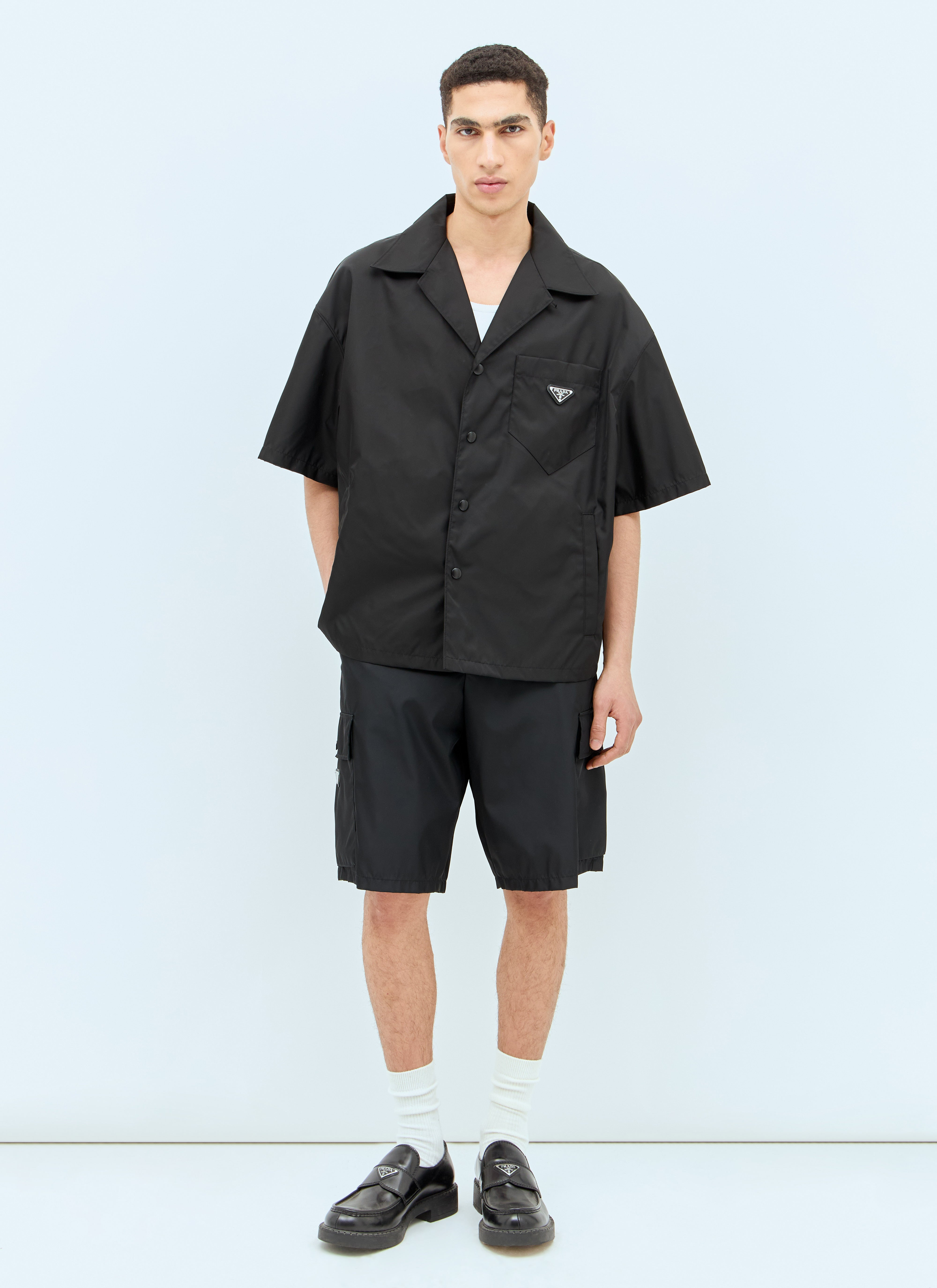 Prada Men Re-Nylon Short Sleeved Shirt - 2