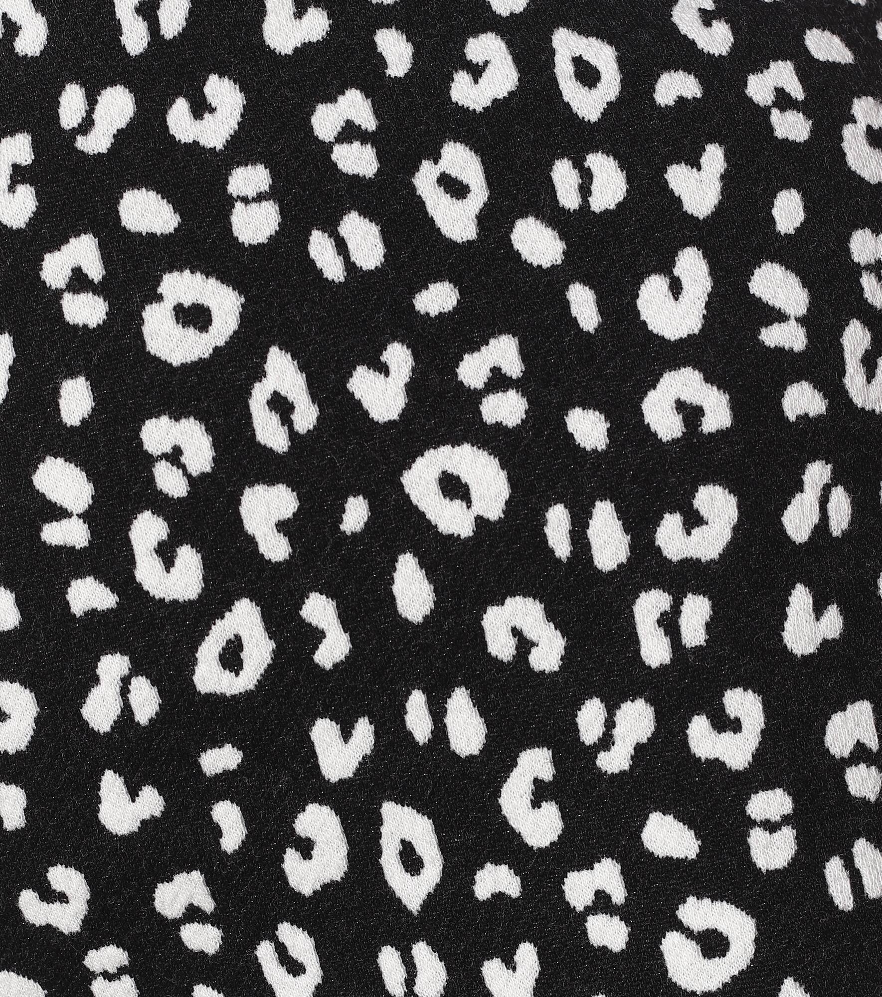 Printed jersey straight pants - 4