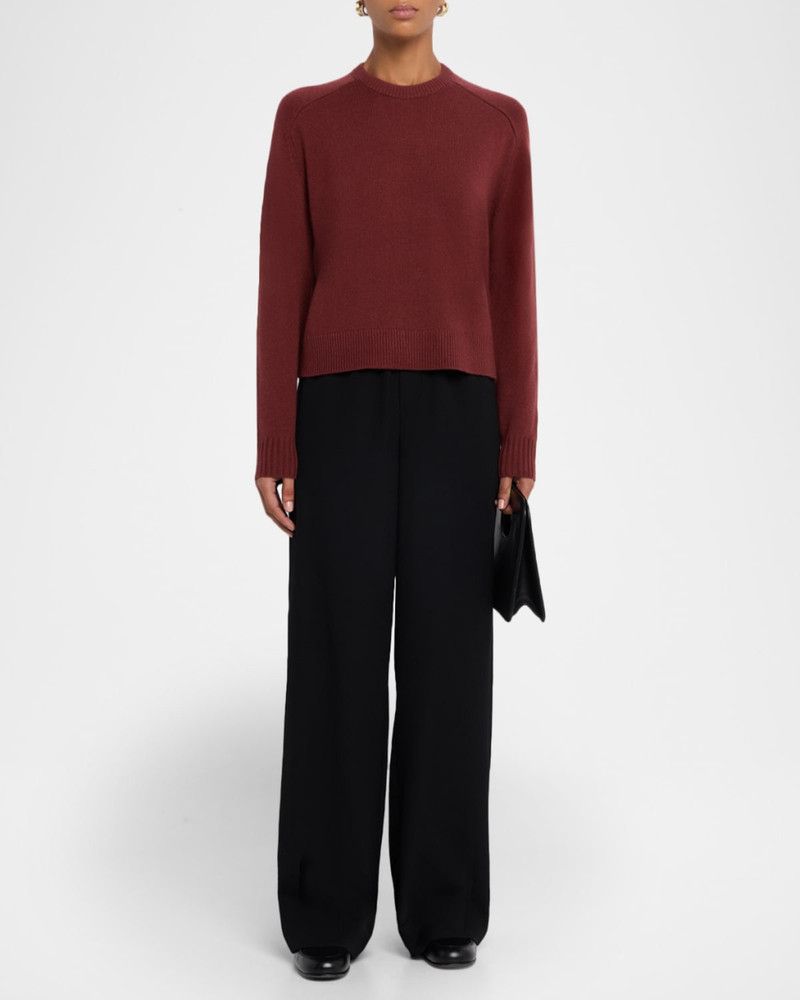 Theory Cashmere Cropped Crewneck Sweater outlook
