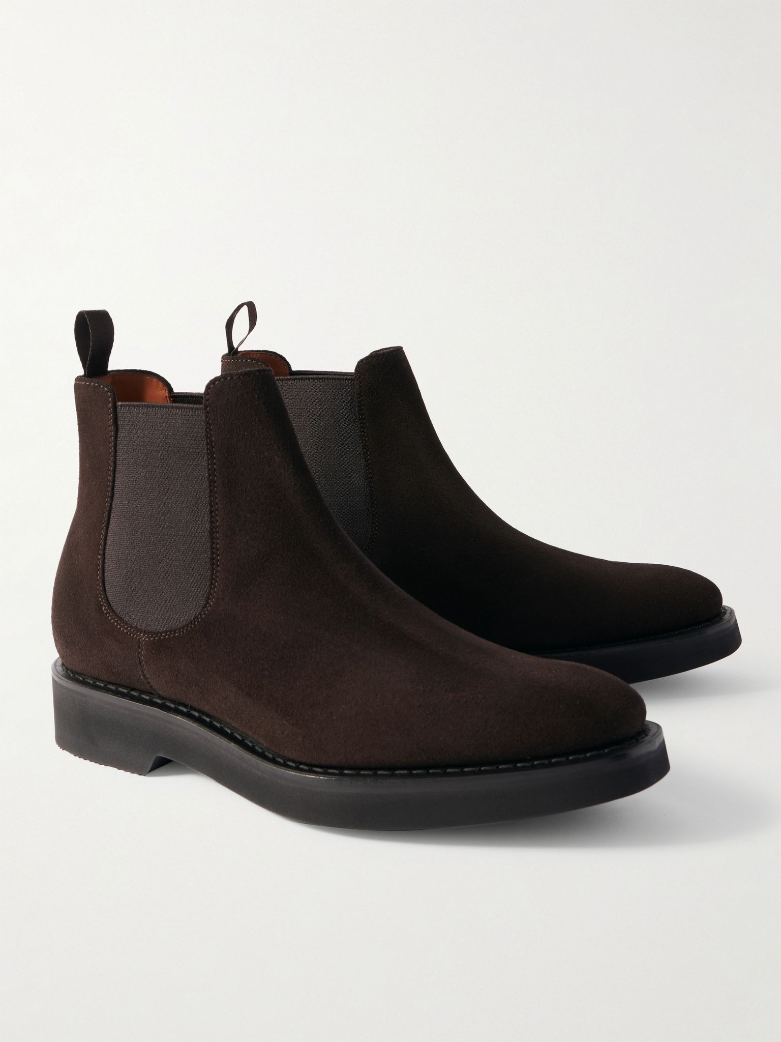 Amberley L Suede Chelsea Boots Dark brown - 4