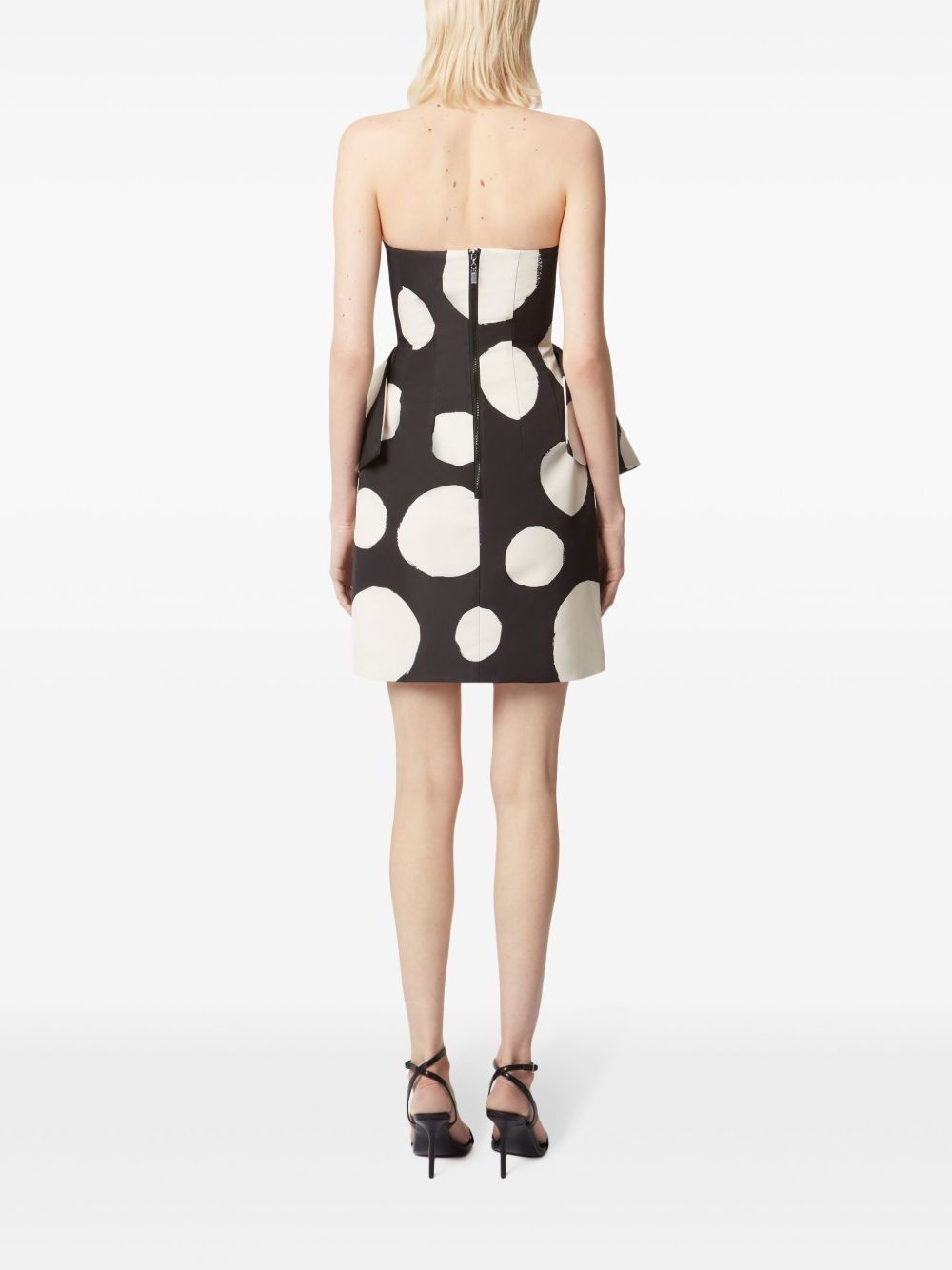 peplum-waist mini dress - 4