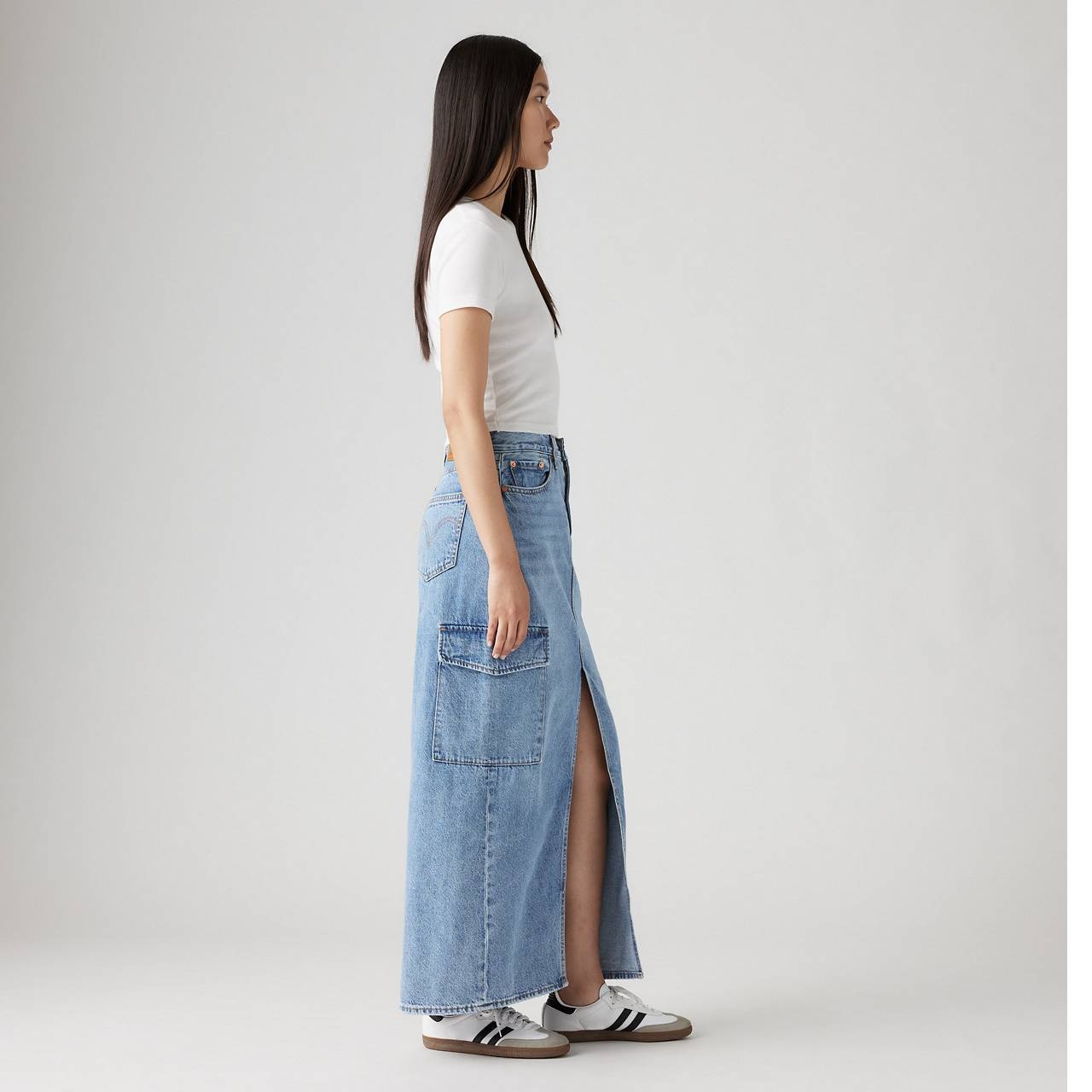 ANKLE COLUMN CARGO SKIRT - 5