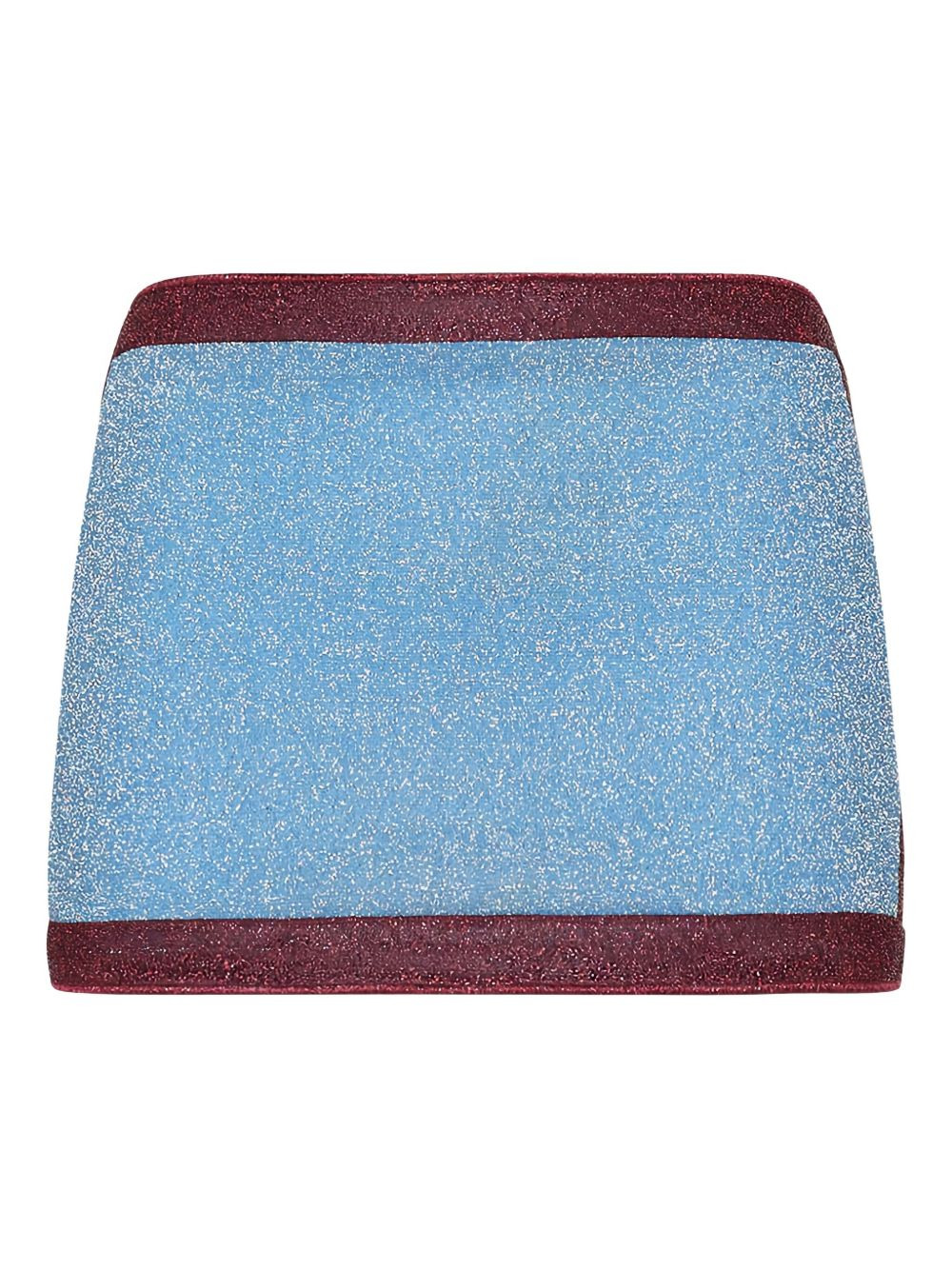 glitter paneled mini skirt - 4
