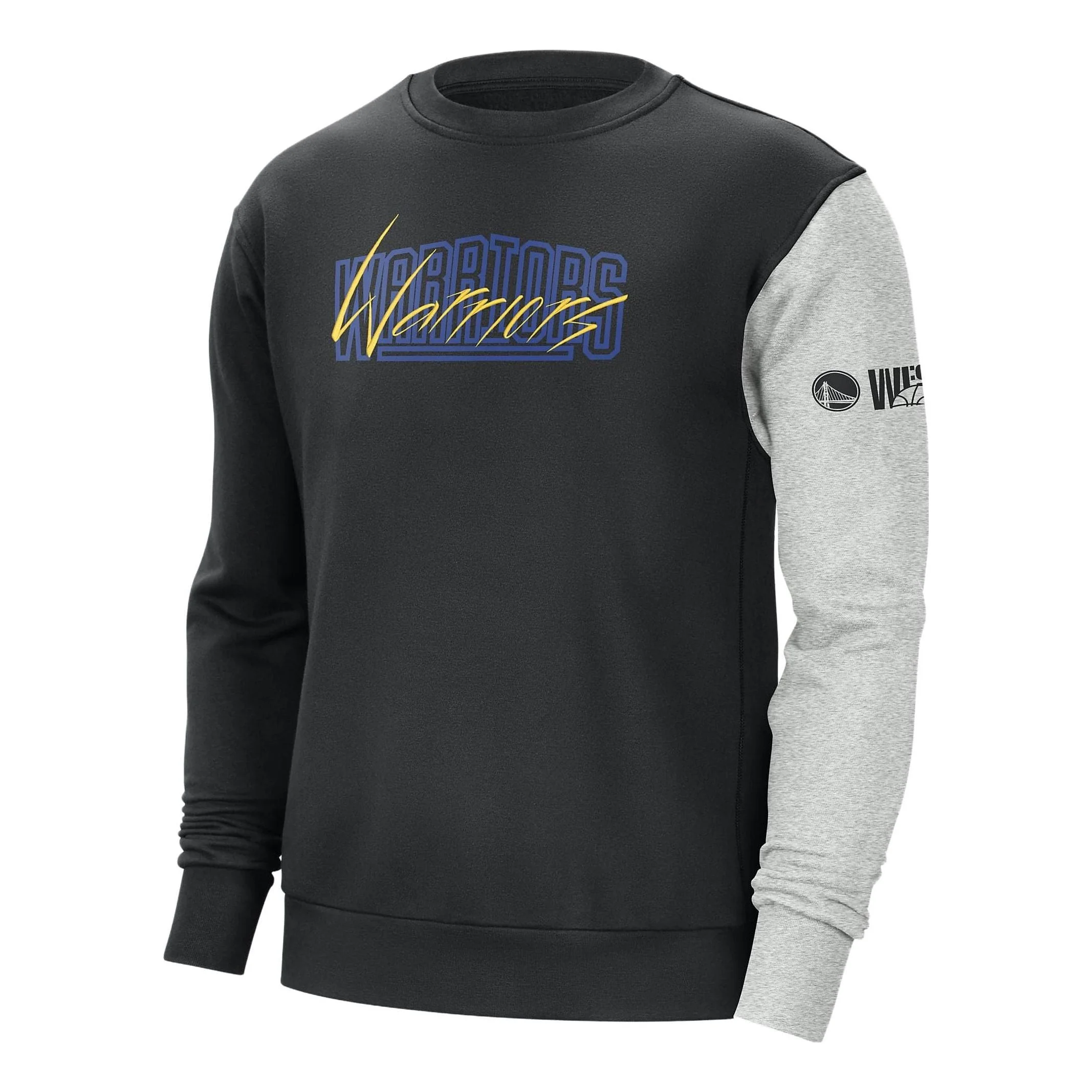 Nike x NBA Golden State Warriors Courtside Sweatshirt 'Black' DR9343-010 - 1