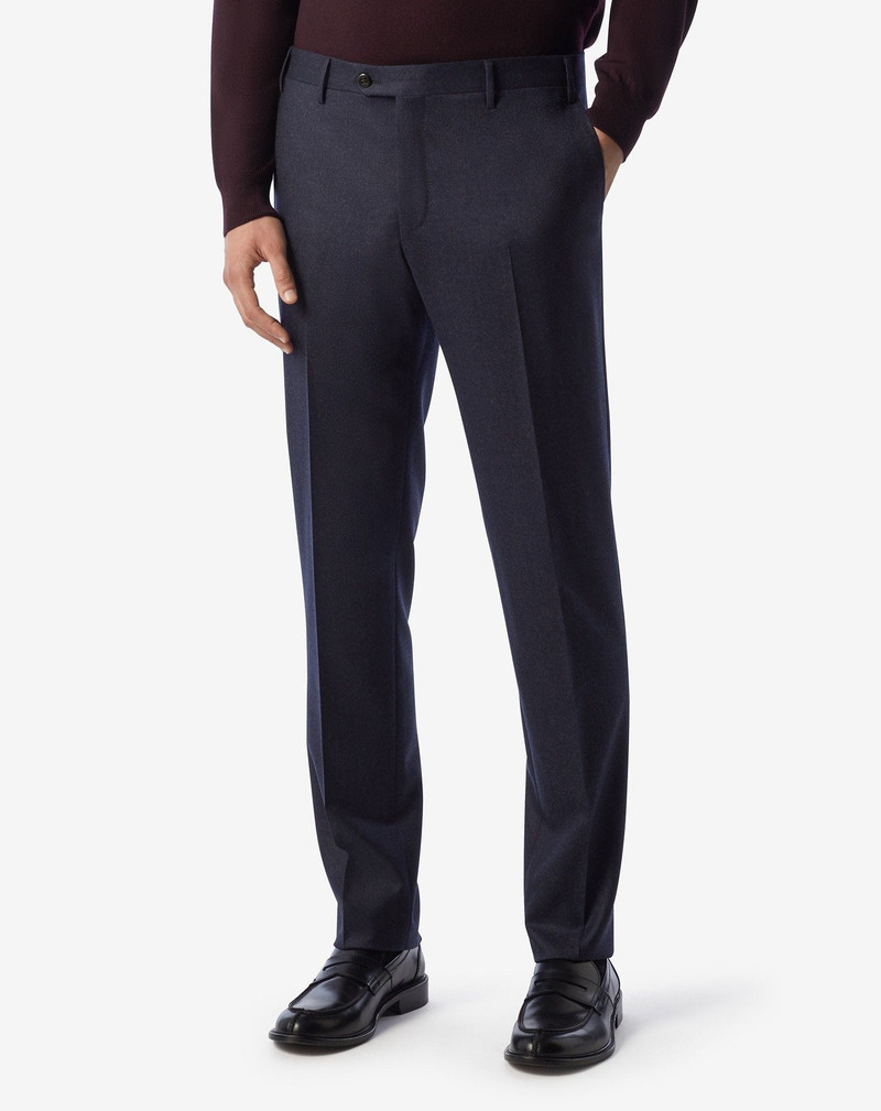 CORNELIANI Blue pure wool trousers outlook