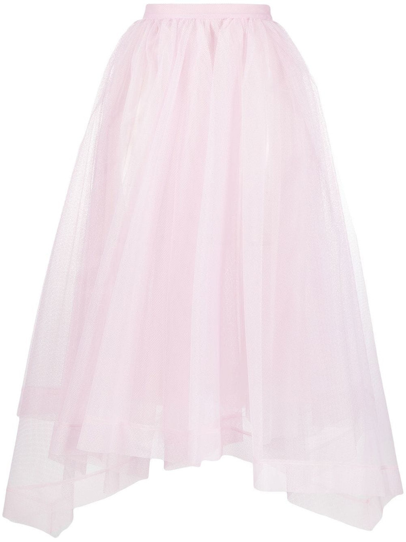 비대칭 디자인 tiered-skirt 1