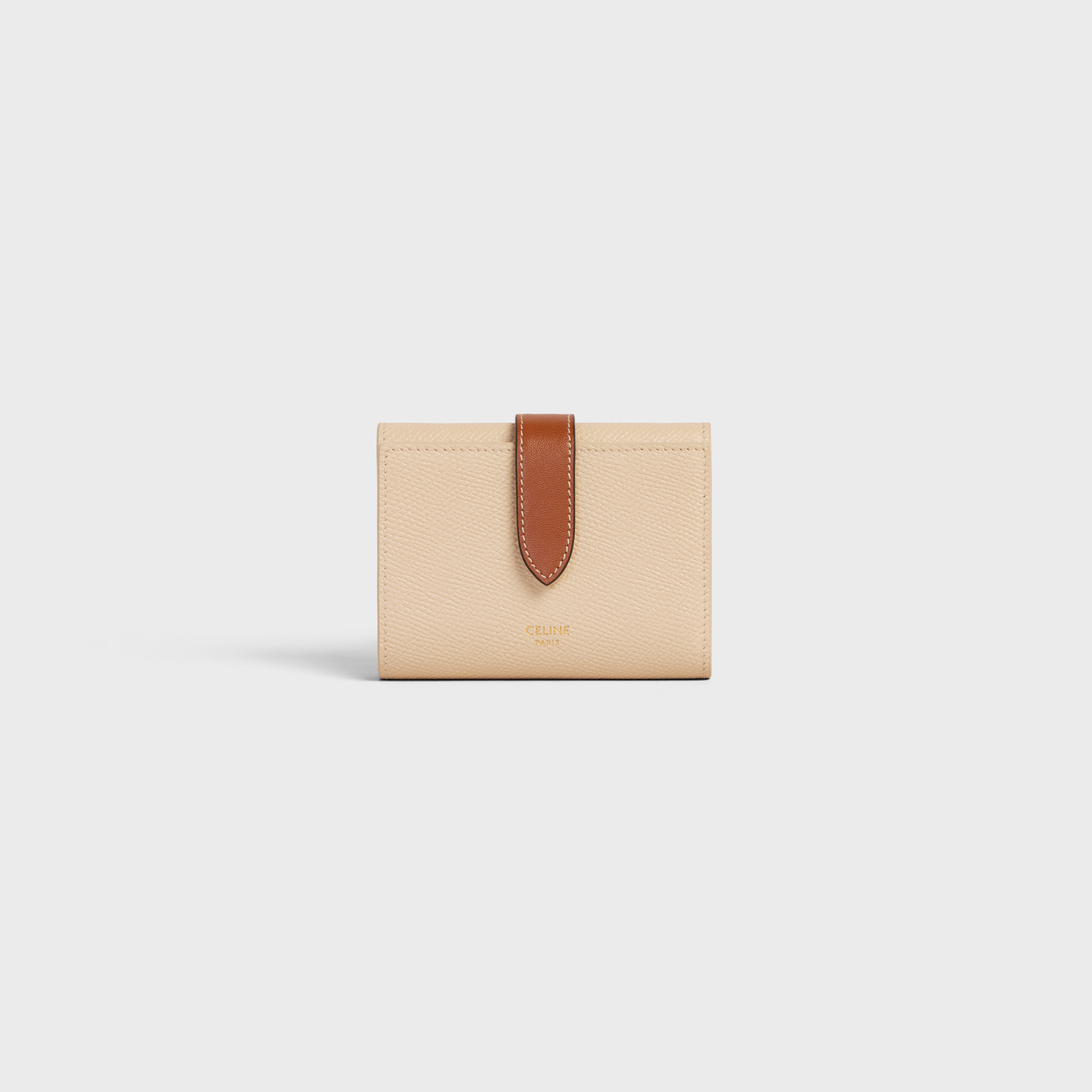 Fine Strap Wallet in Bicolour Grained Calfskin - 1