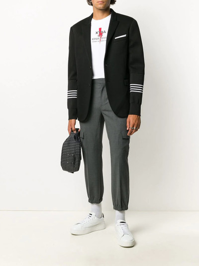 Neil Barrett contrast-trim blazer outlook