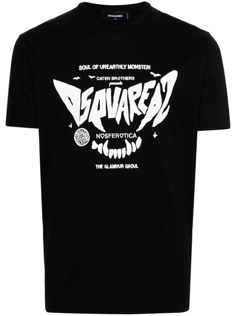 logo-print cotton T-shirt - 1
