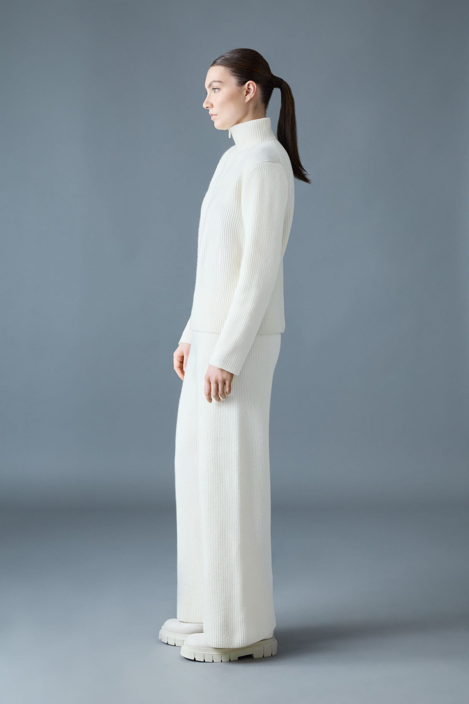 GLADYS Sweater Knit Half-Zip Pullover - 3