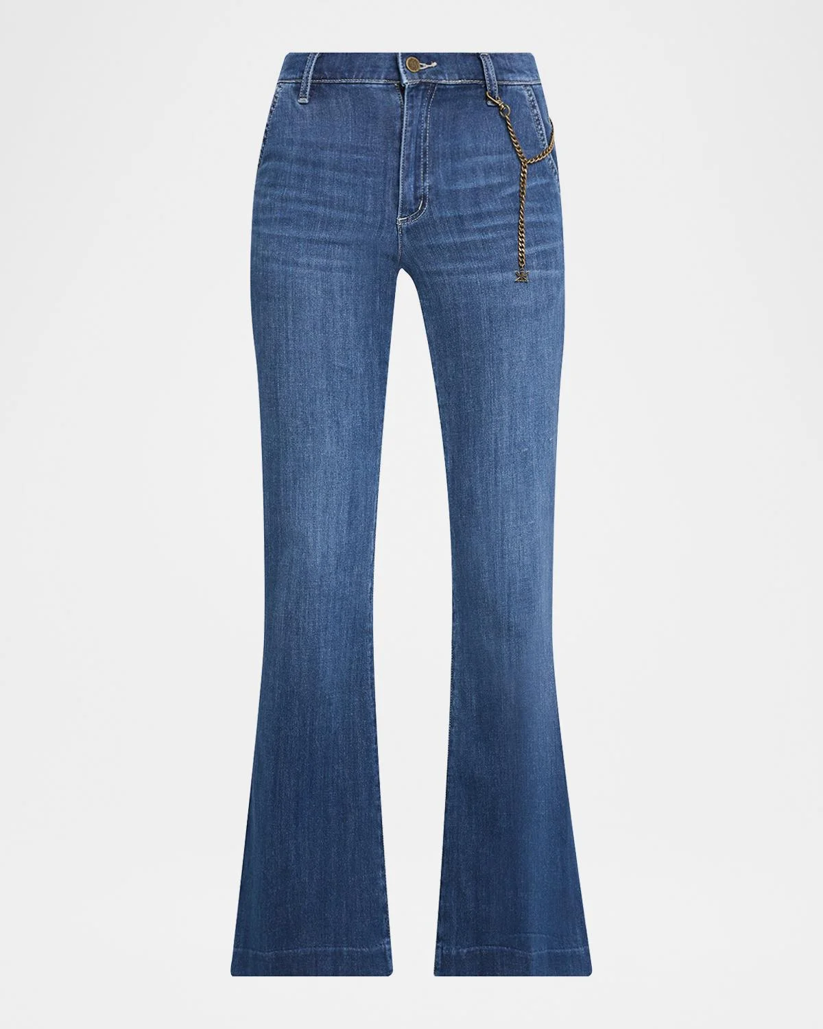 Keren Flare-Leg Denim Pants - 1