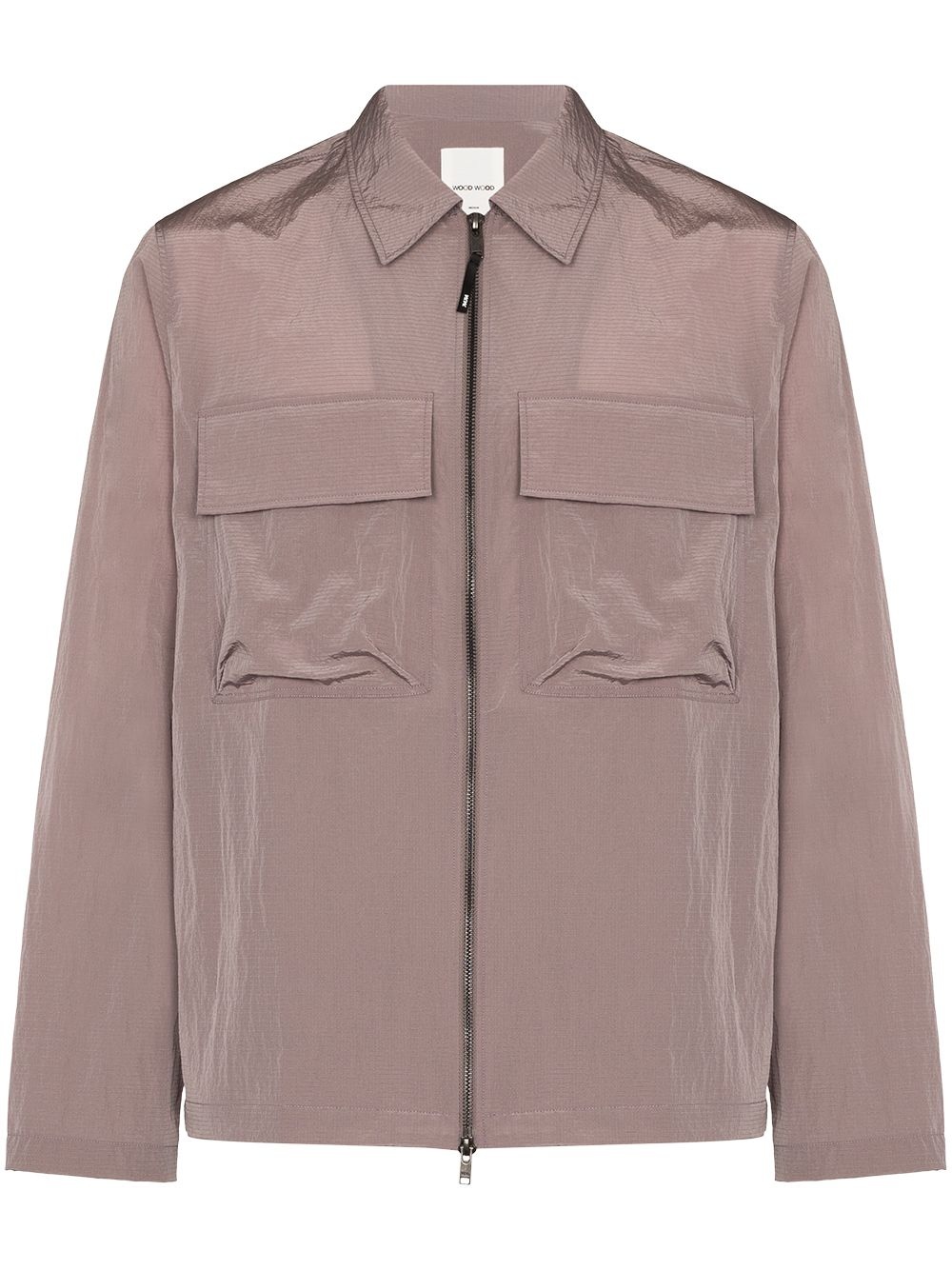 Egon zip-front shirt jacket - 1