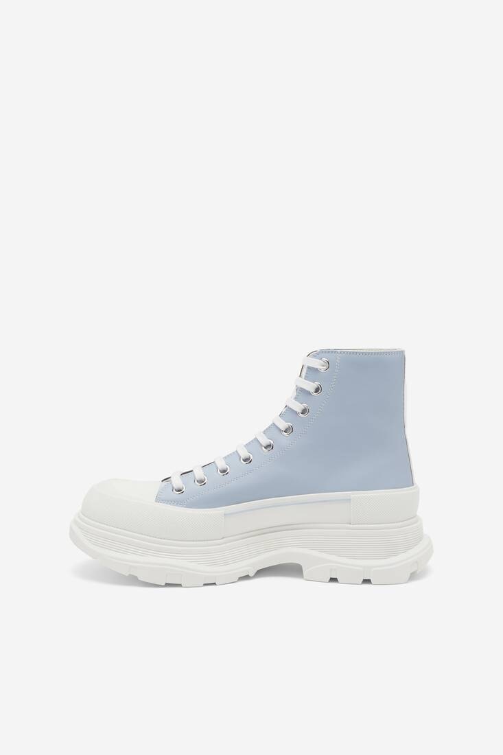 Alexander McQueen Tread Slick Boot Blue White