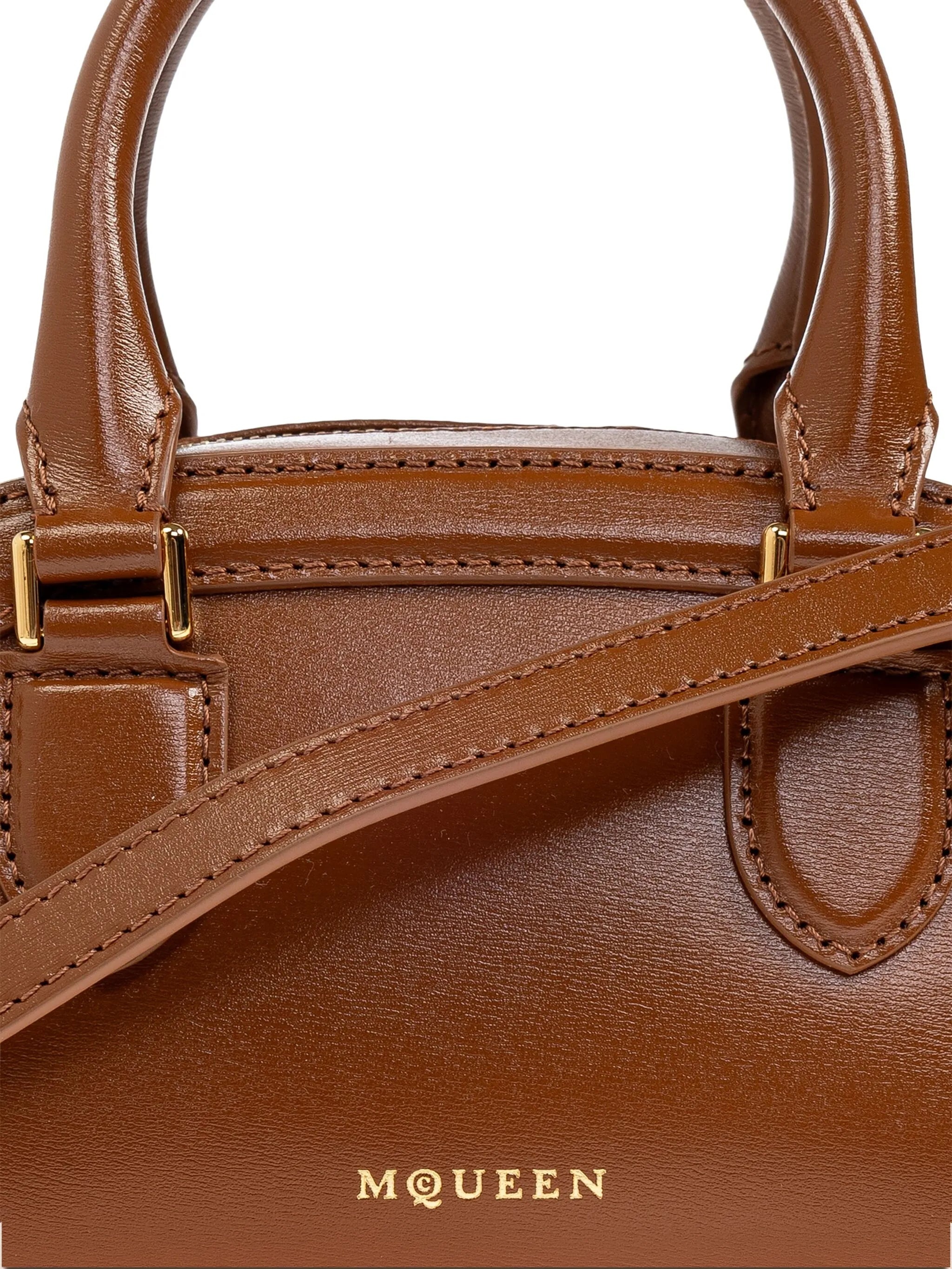 Alexander Mcqueen Mini Structured Leather Tote Bag - 6