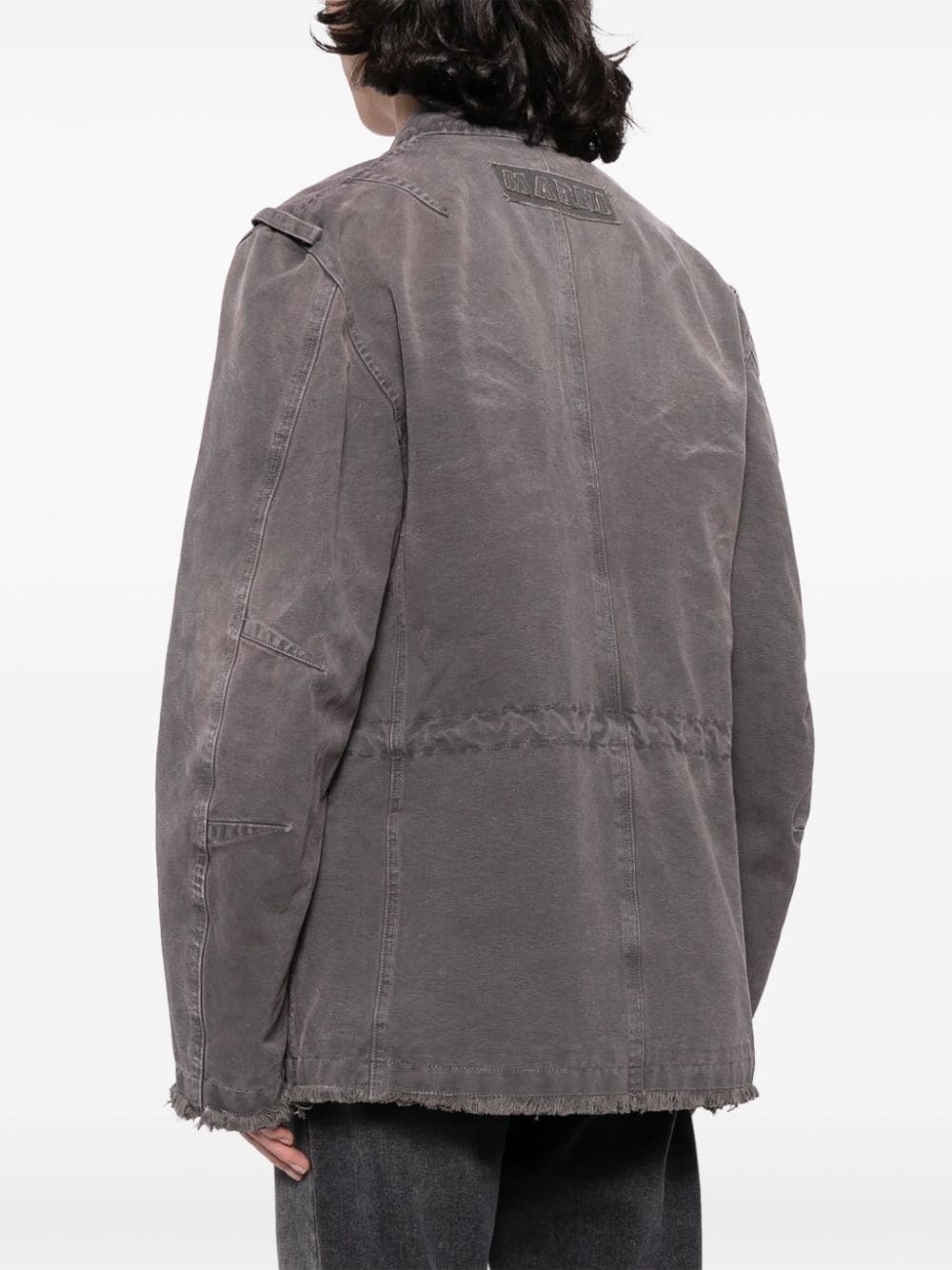 padded denim shirt jacket - 4