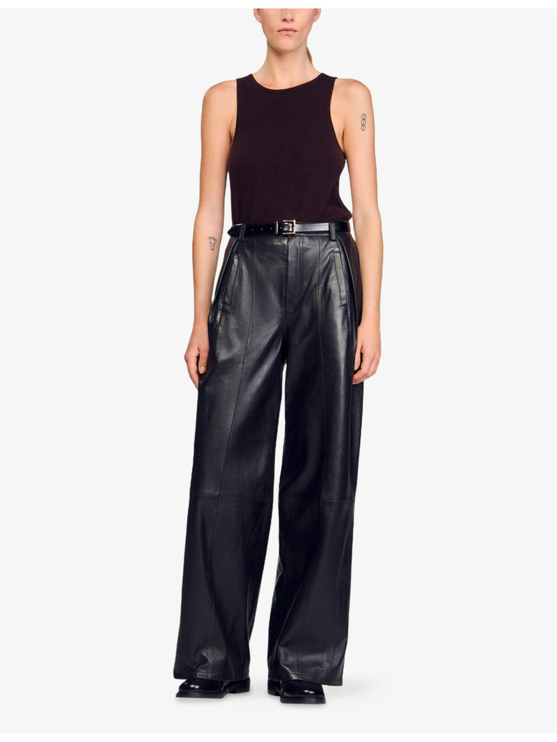 Sandro Round-Neck Sleeveless Wool And Cashmere Jumper outlook