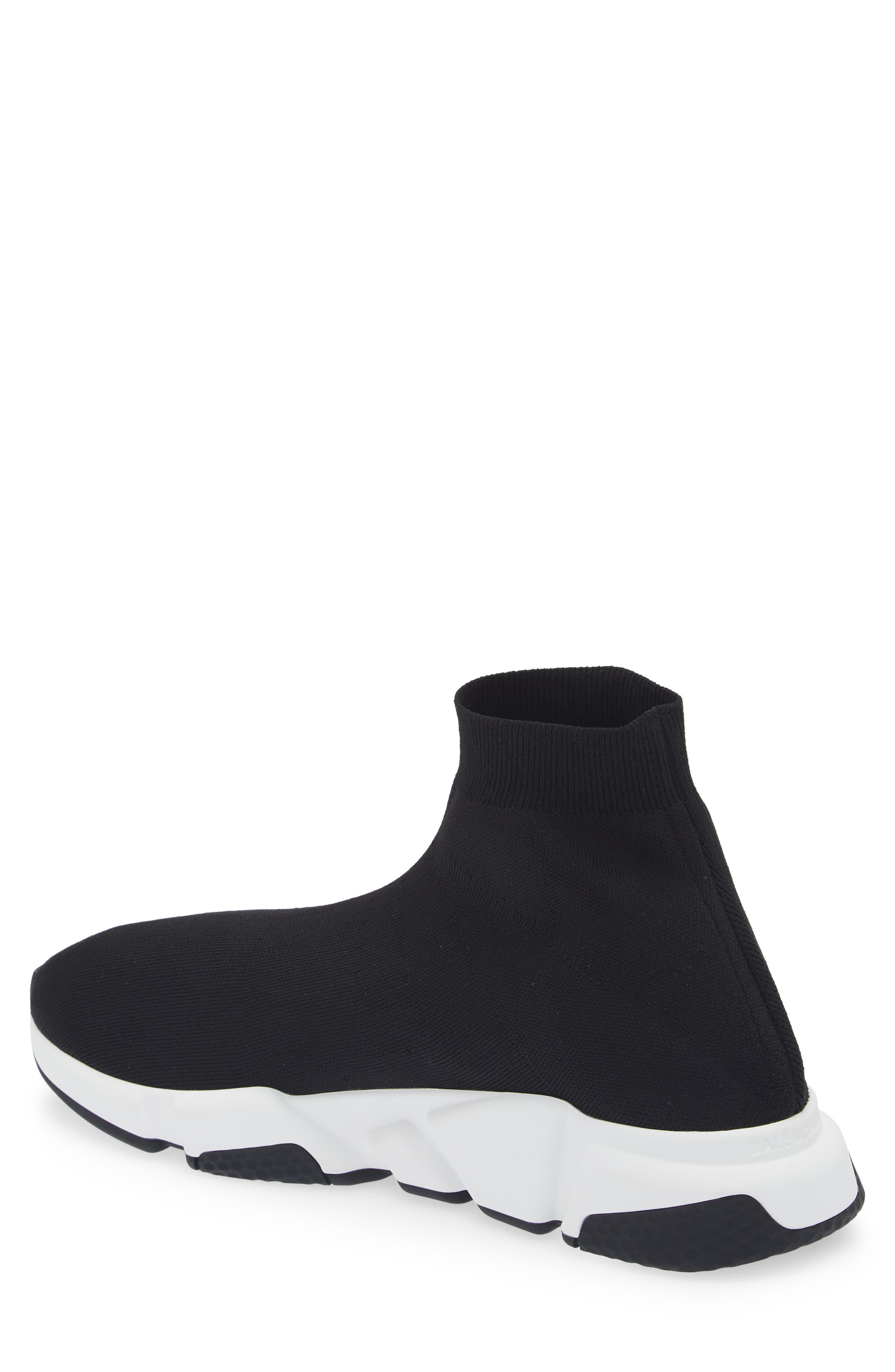 Balenciaga Speed LT Sock Sneaker in Black/White/Black at Nordstrom - 2