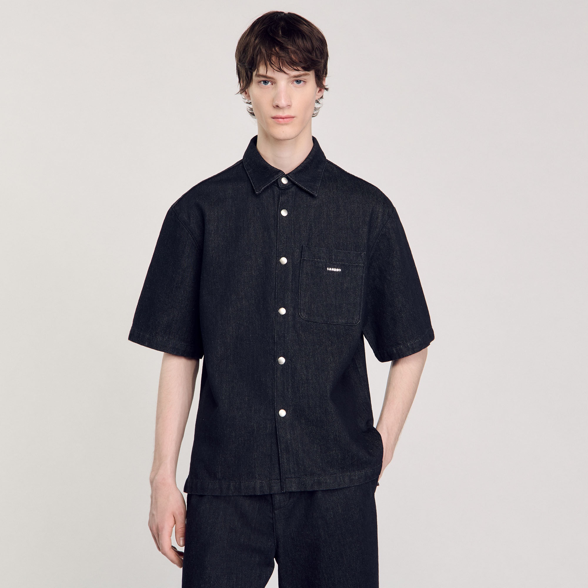 RAW DENIM SHIRT - 5