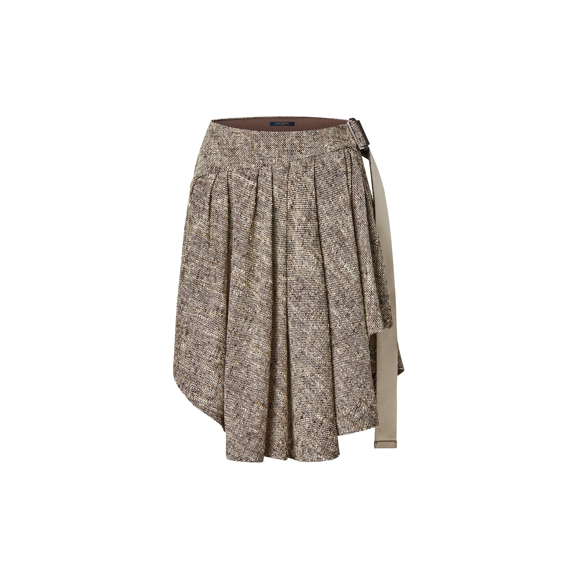 Rustic Silk Asymmetrical Skirt - 1