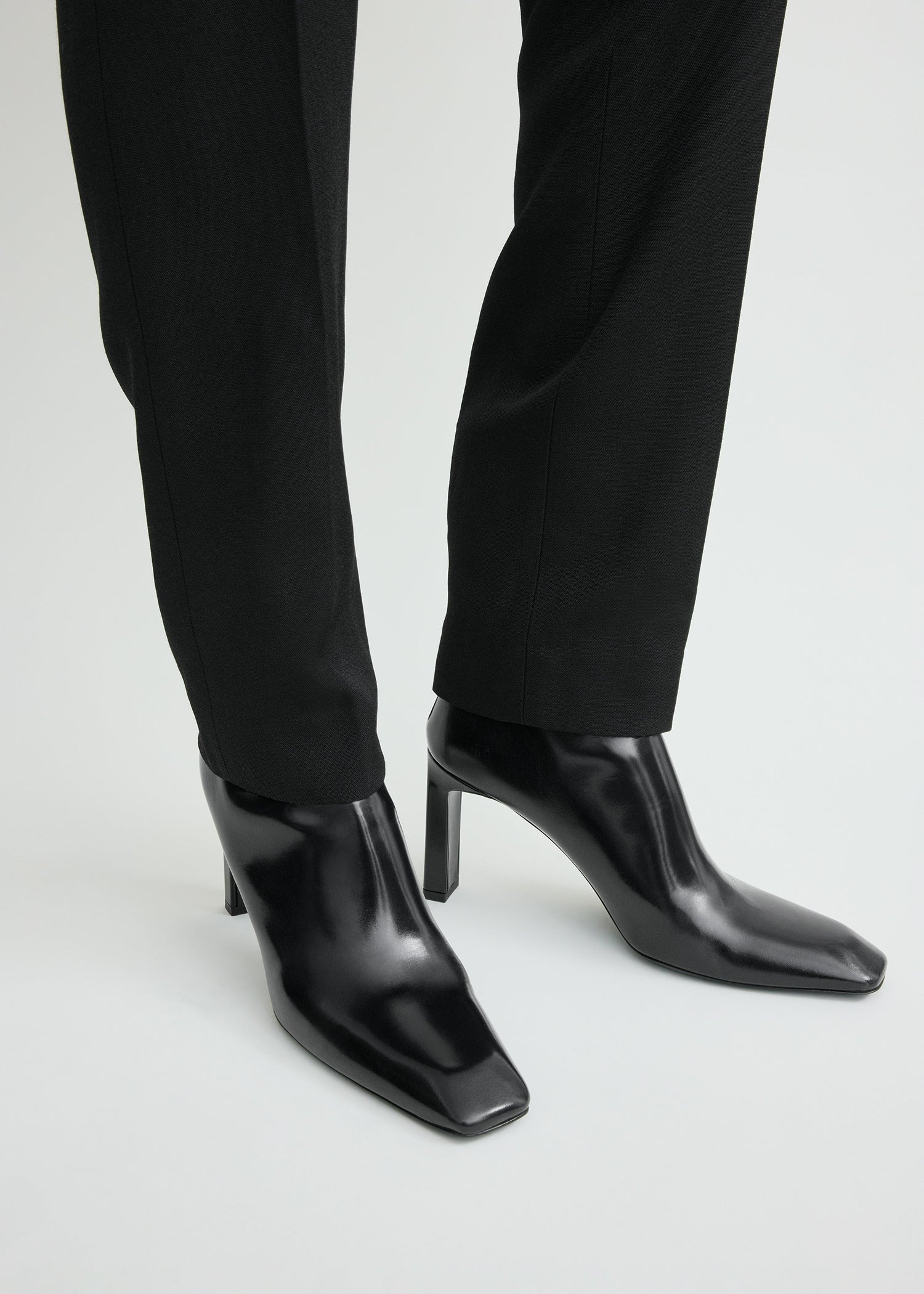 Bar glossy leather boots black - 3