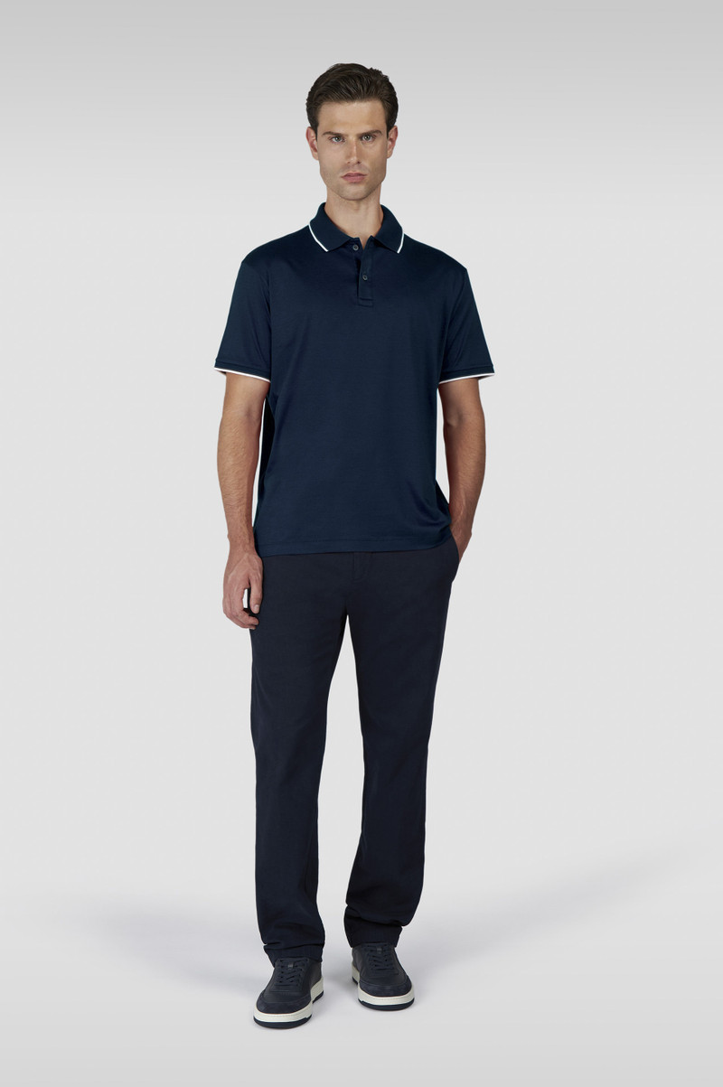 Paul & Shark X-SOFT INTERLOCK COTTON POLO SHIRT WITH CONTRAST PROFILES outlook